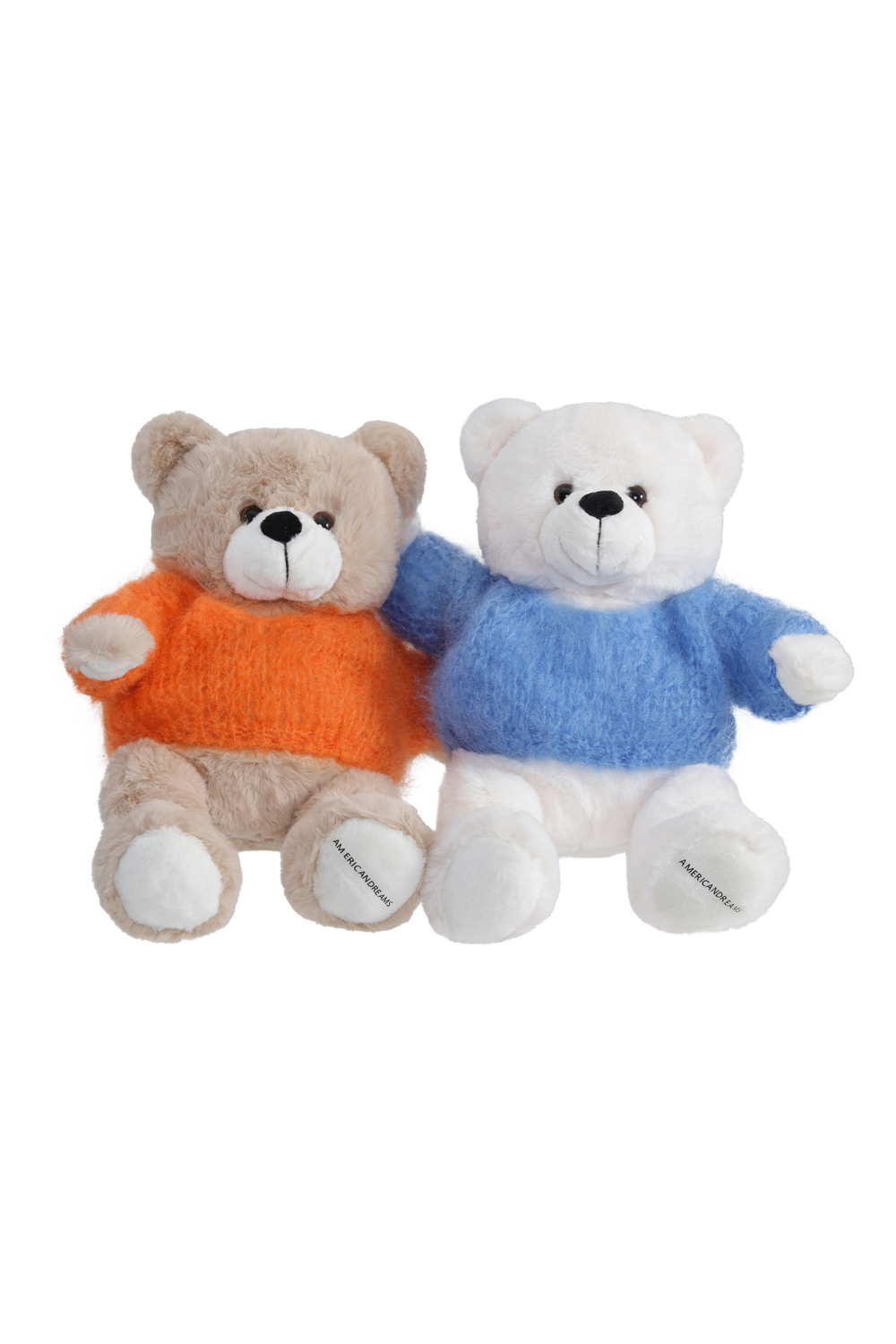 Signature Teddy Bear White/Sky Blue