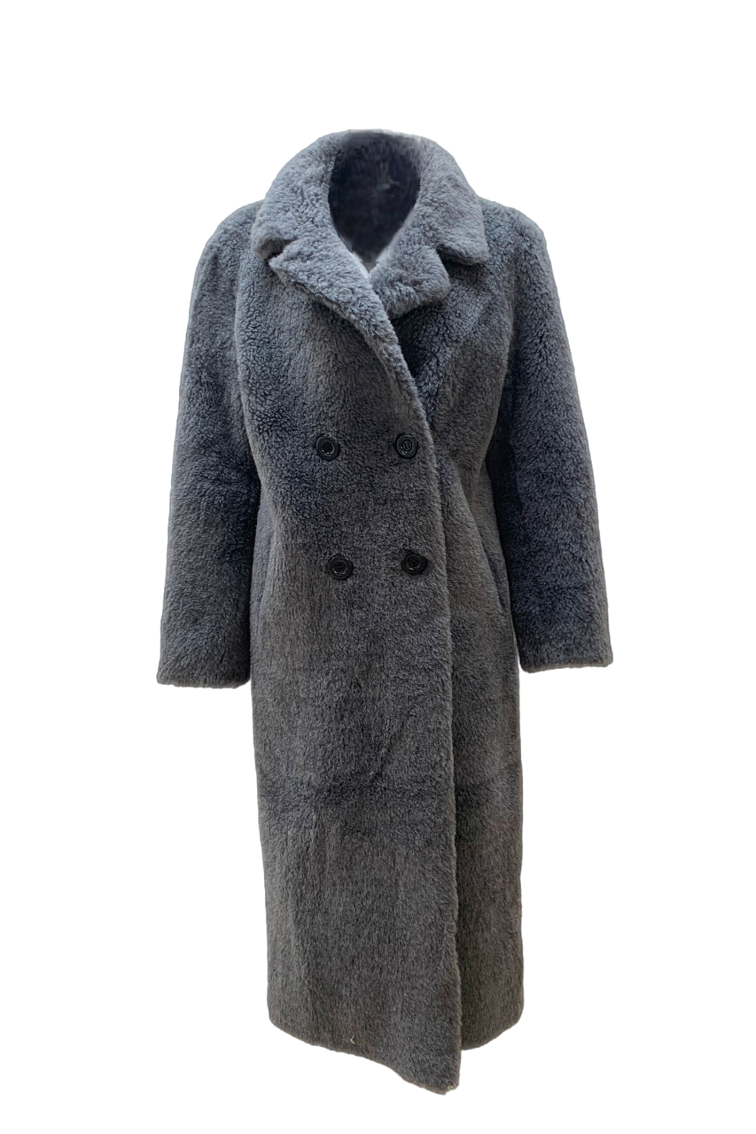 Janice Faux Fur Dark Grey