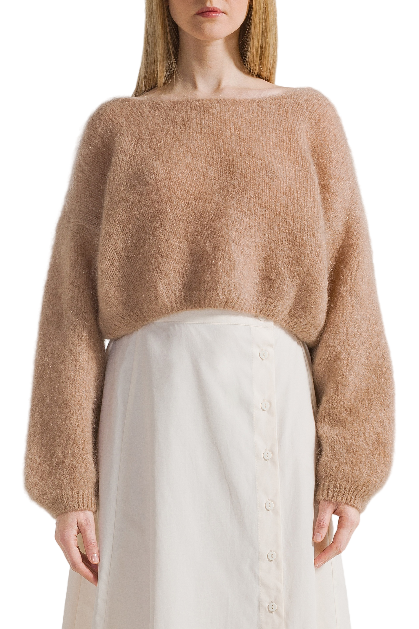Cornelia Cropped Cardigan Medium Brown