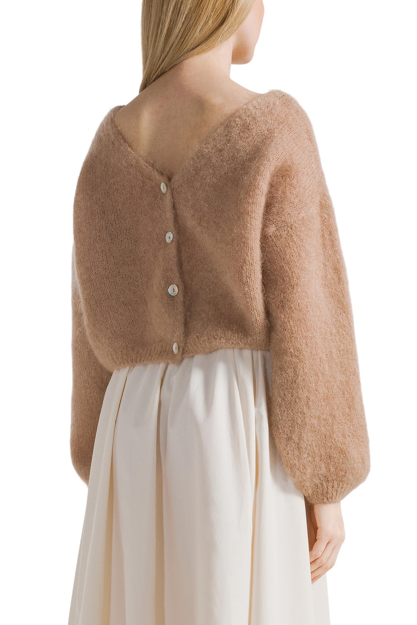 Cornelia Cropped Cardigan Medium Brown