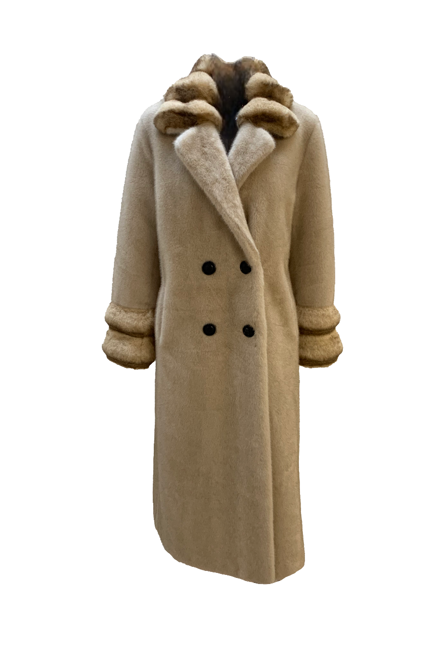 Diana Faux Fur Beige - Sample