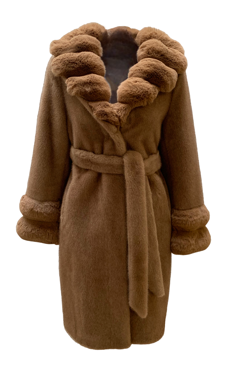 Regina Faux Fur Long Brown