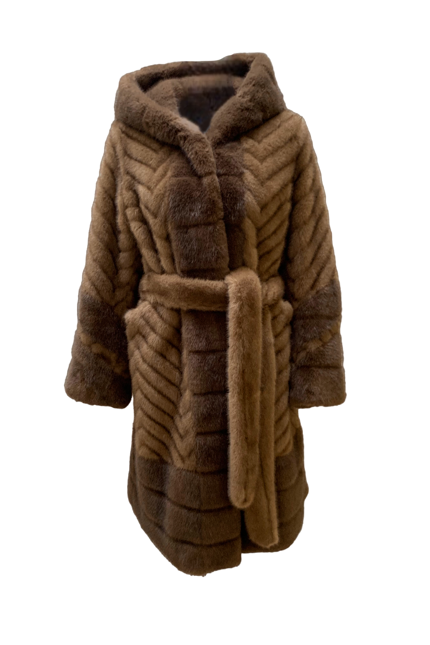 Eleanor Faux Fur Dark Brown