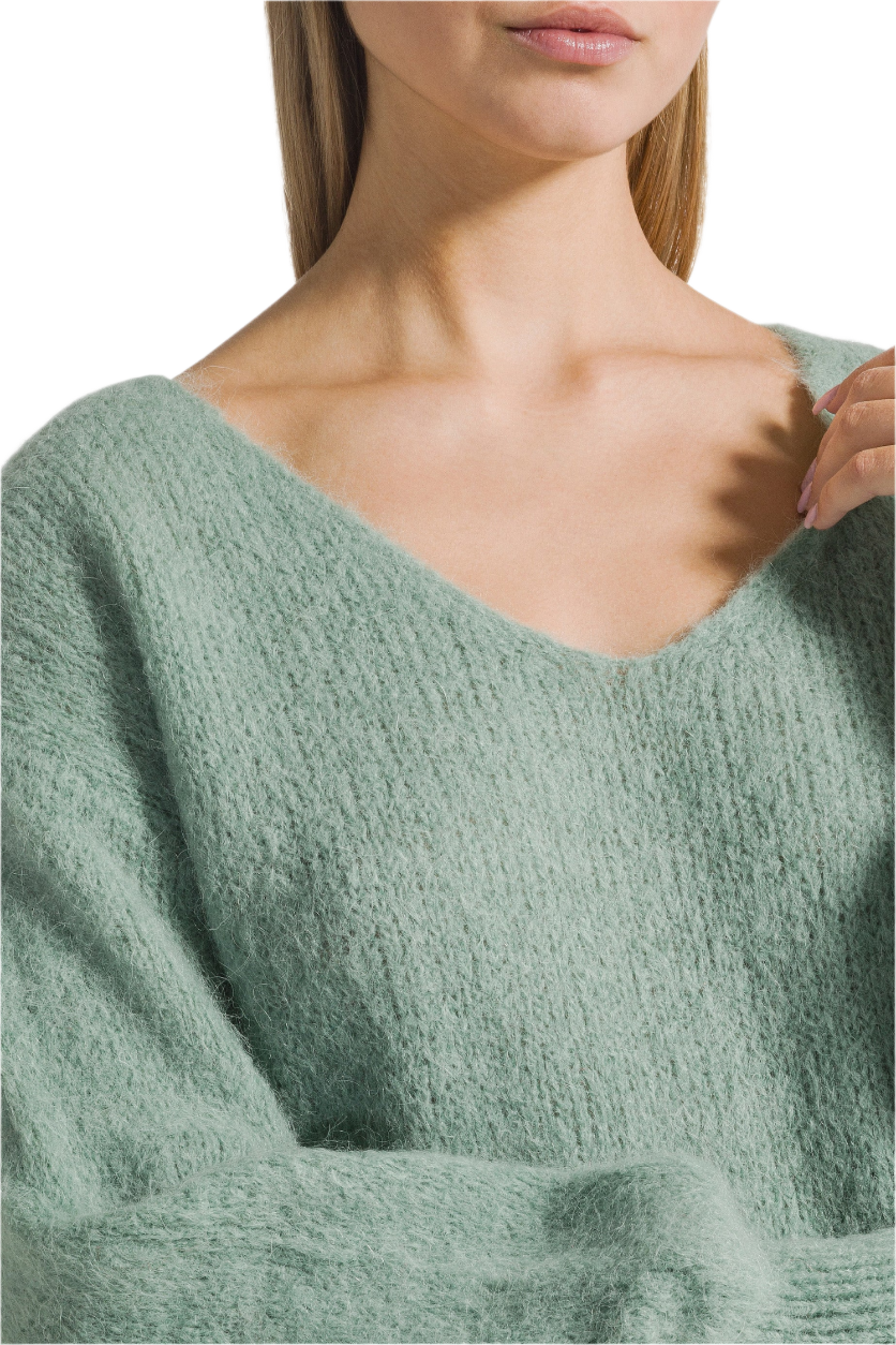 Milana LS Alpaca Pullover Dusty Green