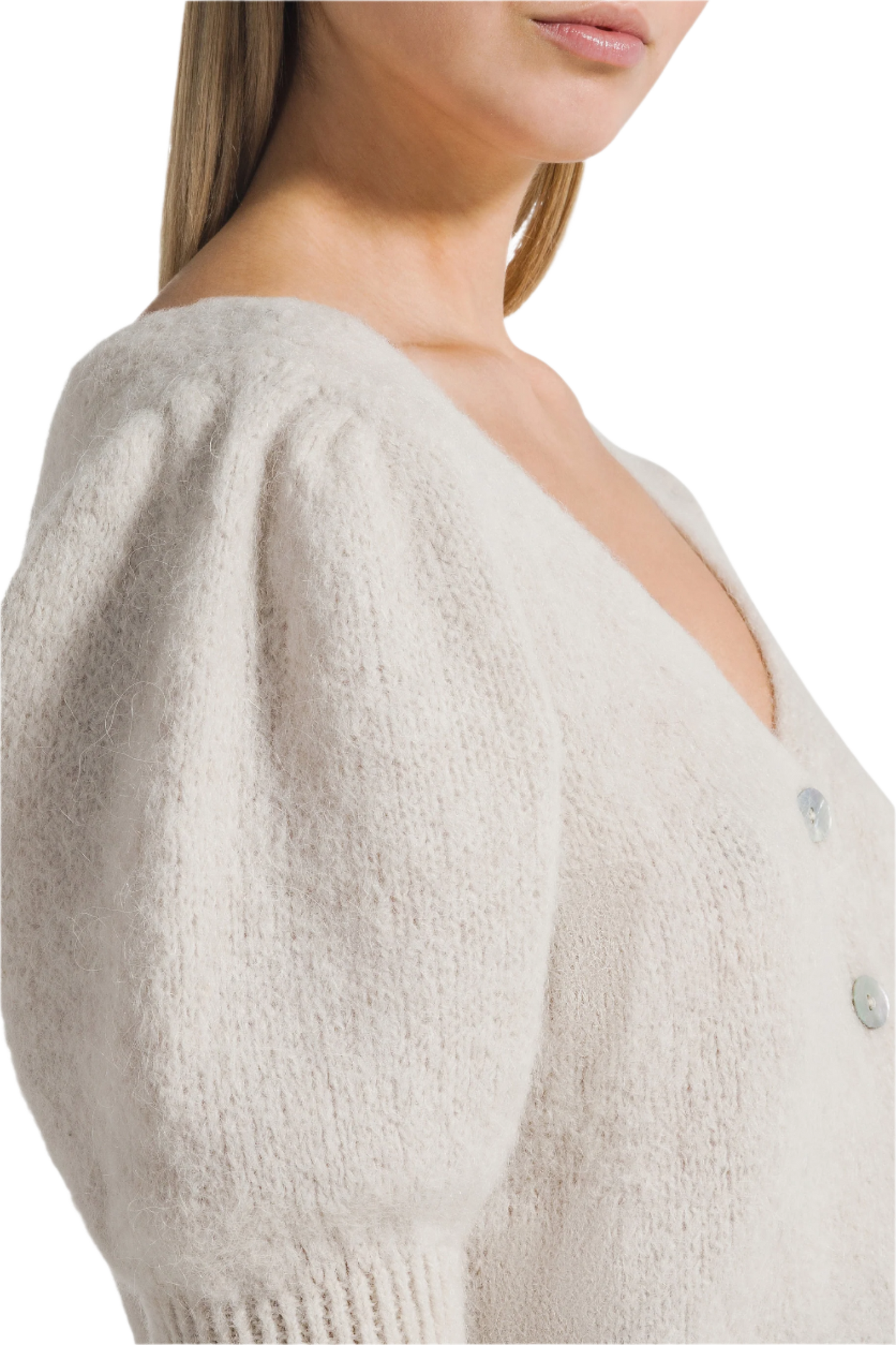 Manda Alpaca Cardigan Beige