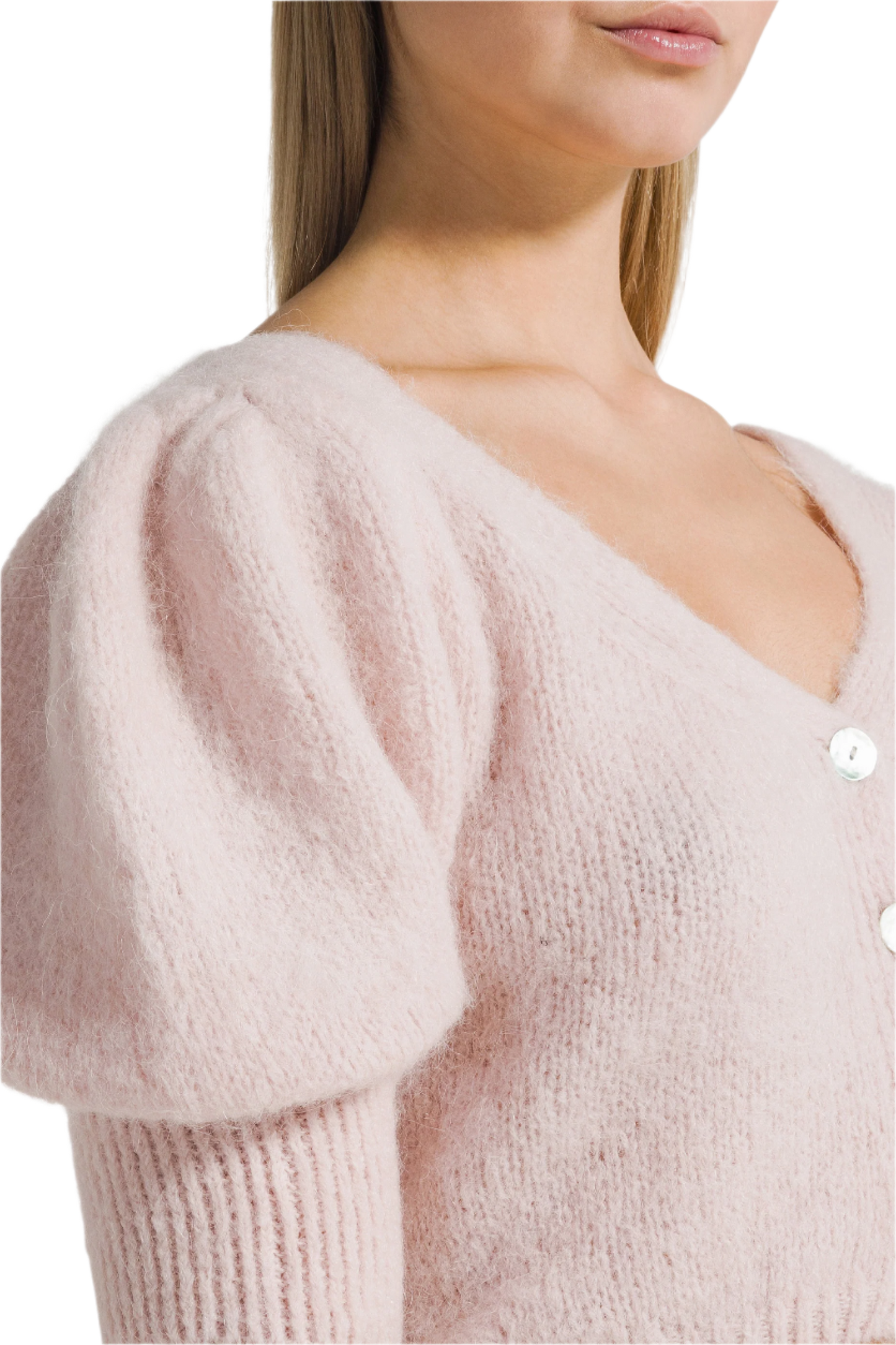 Manda Alpaca Cardigan Light Pink