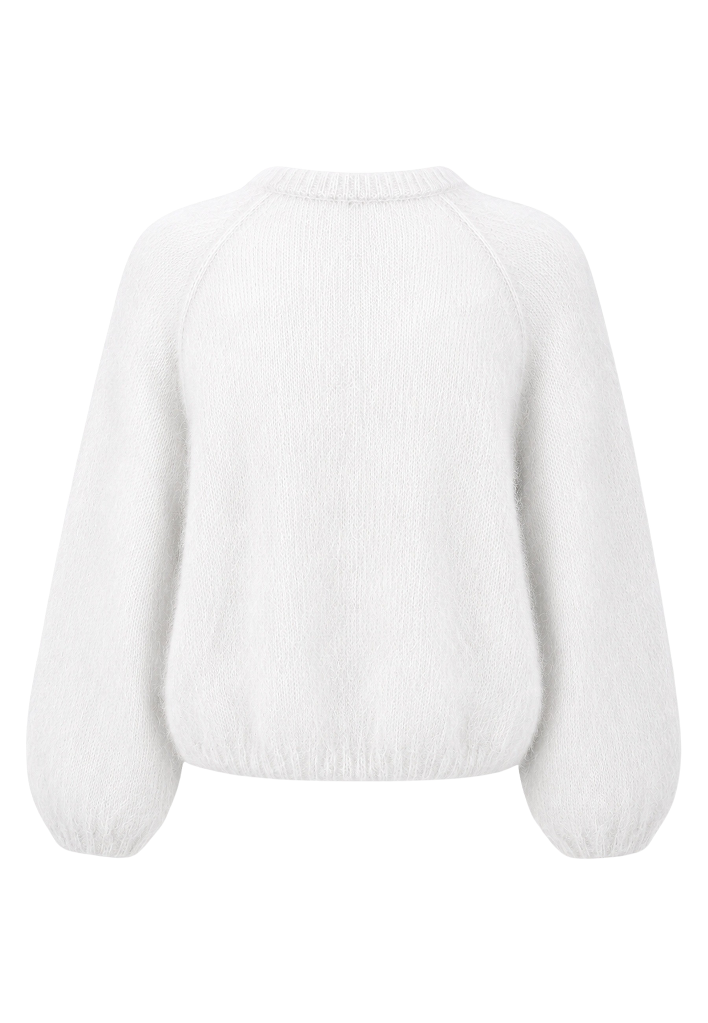 Rosie Mohair Knit Pullover White image