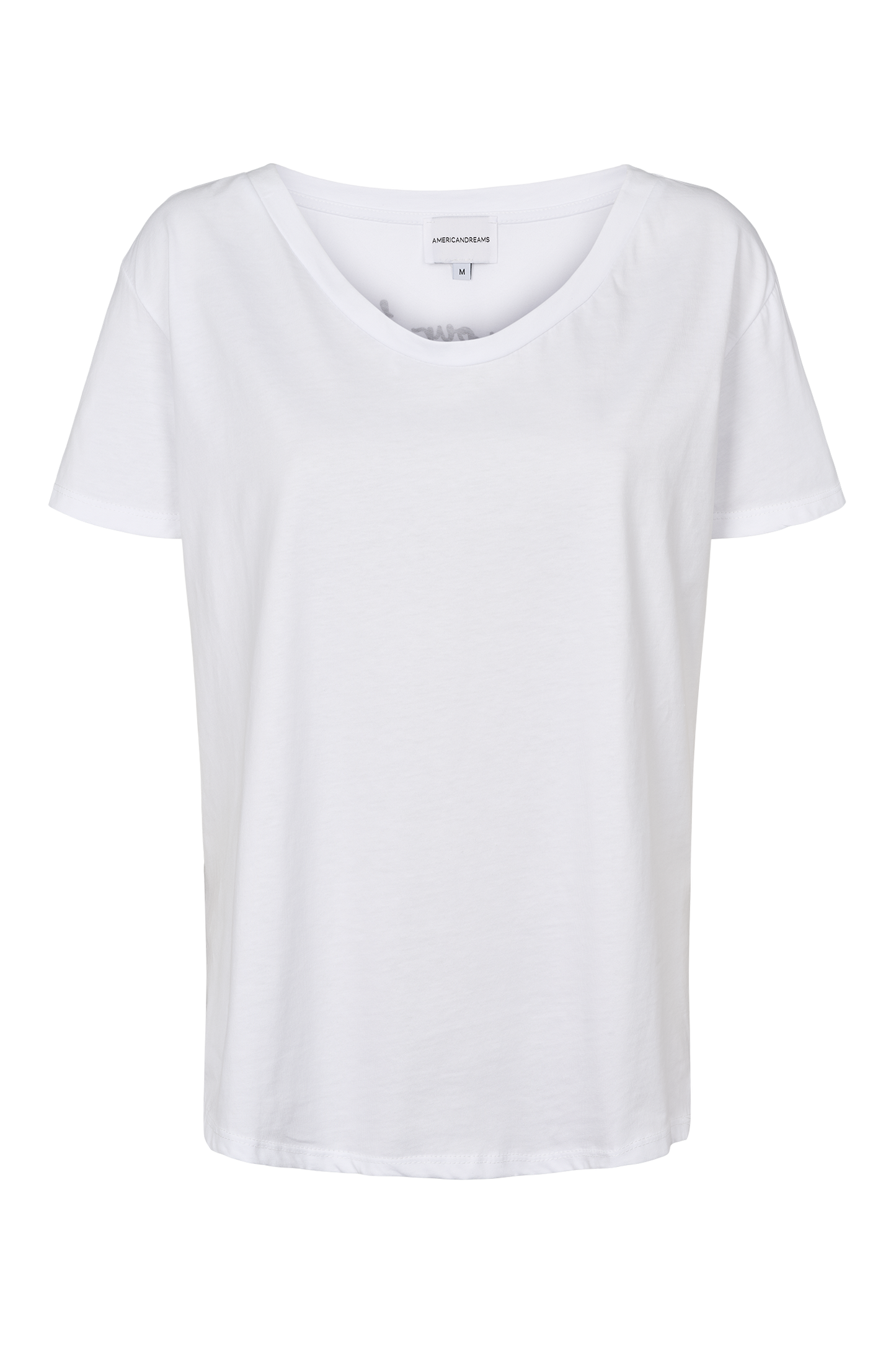 T-shirt White Not Your Baby Back Black Letters