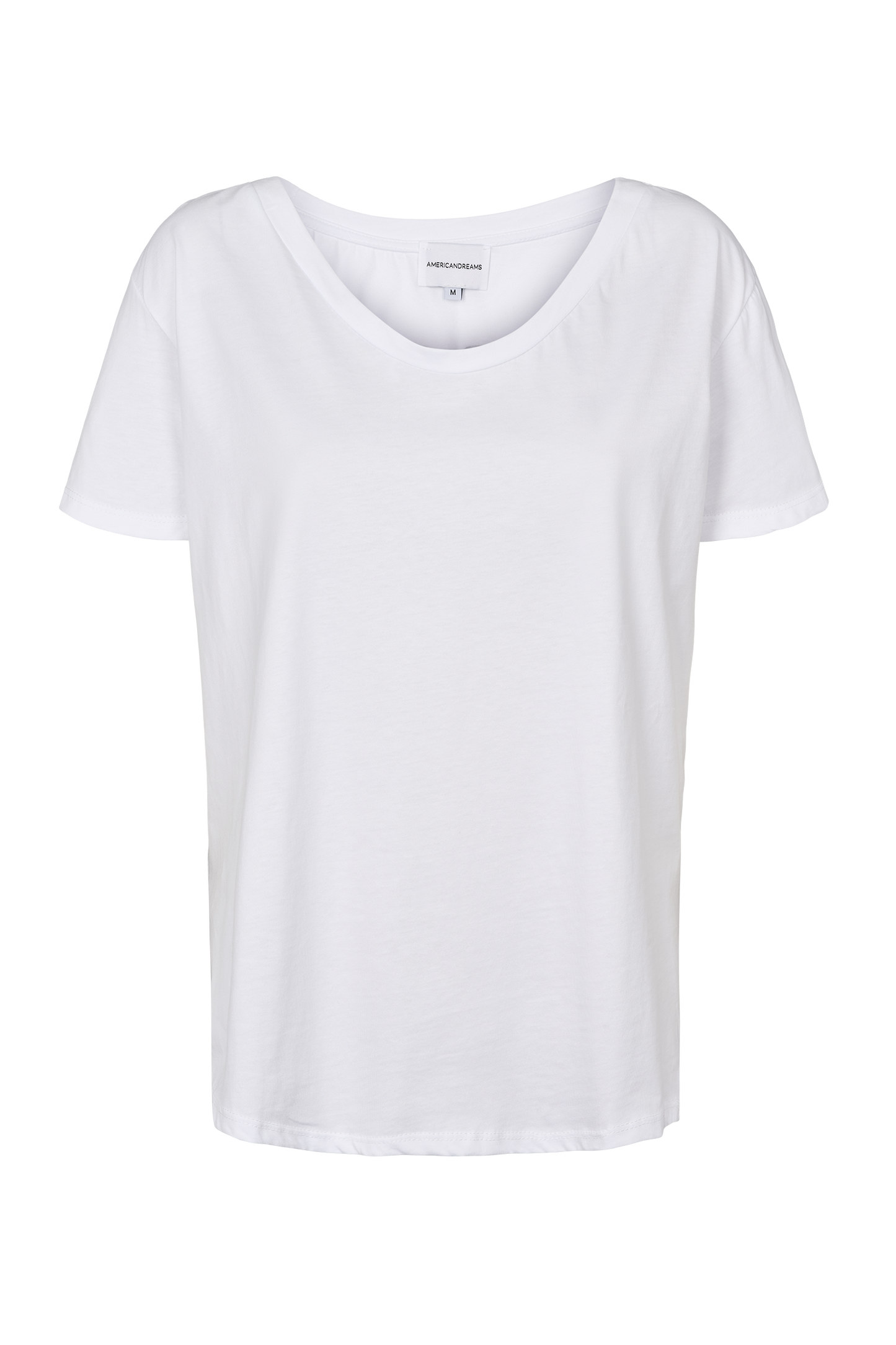 T-shirt White Love Me or Leave Me Back Grey Letters