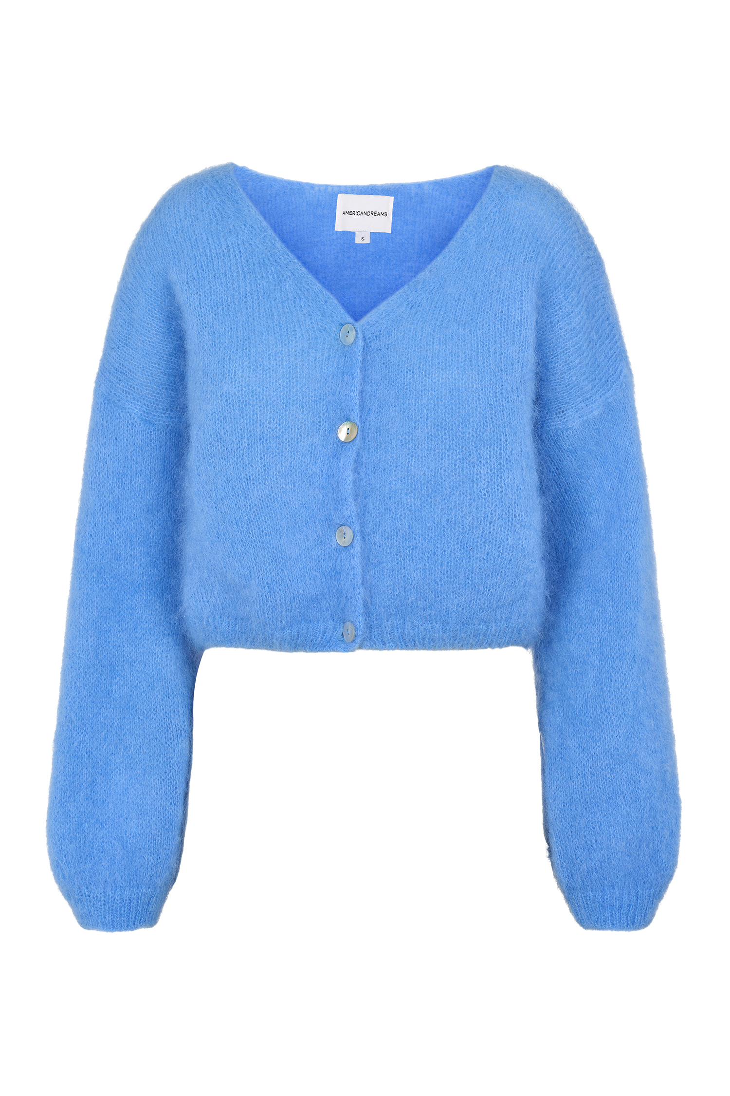 Cornelia Cropped Cardigan Sky Blue - Main Image