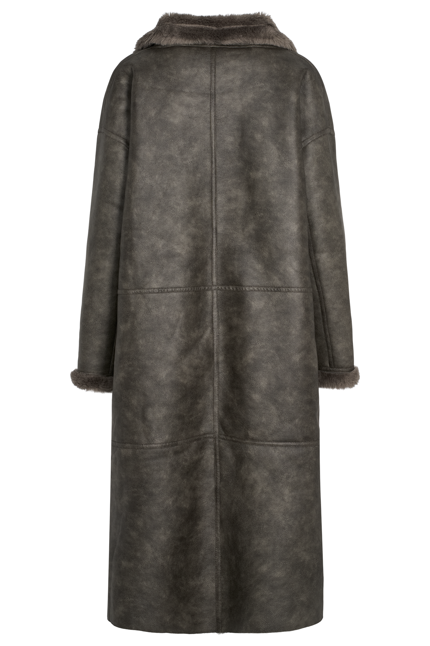 Joa Wool Coat Long Dark Grey
