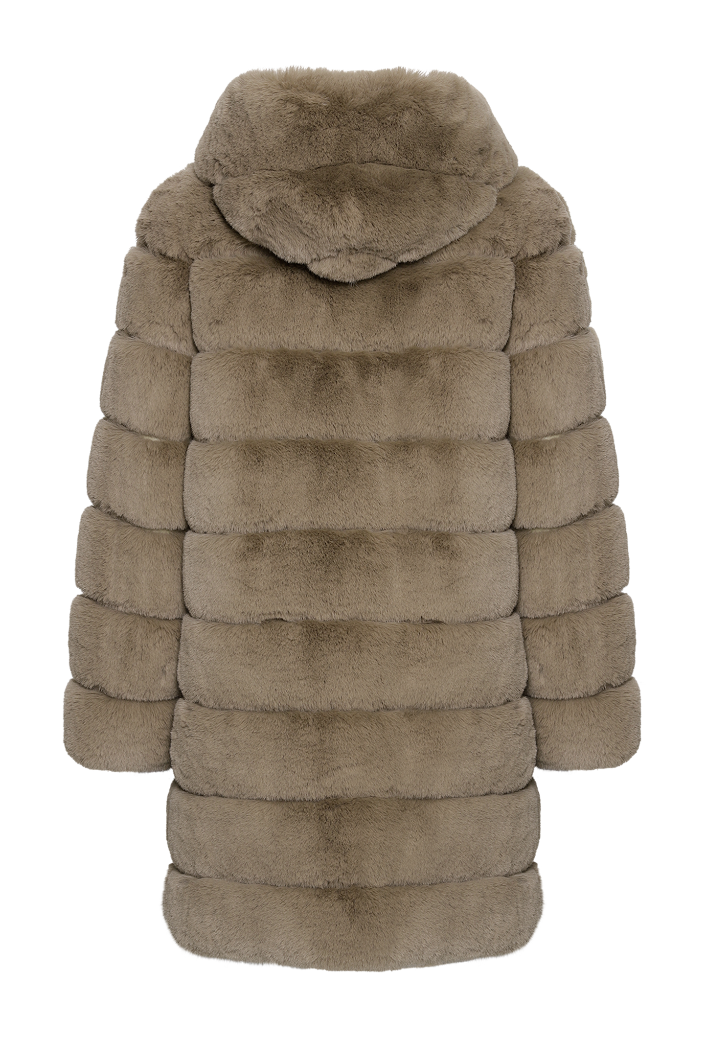 Blake Faux Fur Coat Long Medium Brown