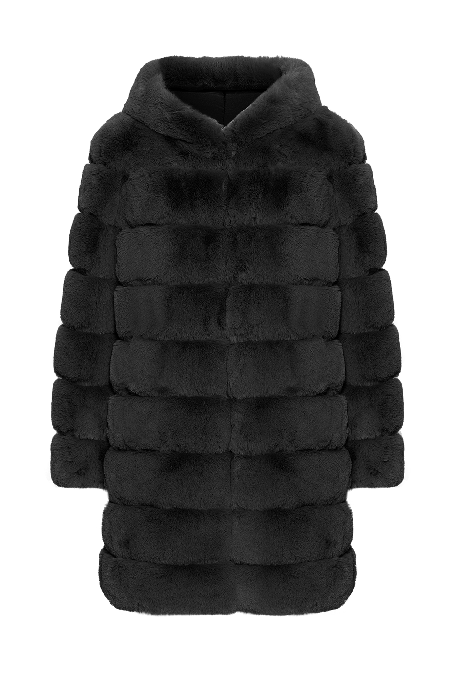 Blake Faux Fur Coat Long Black