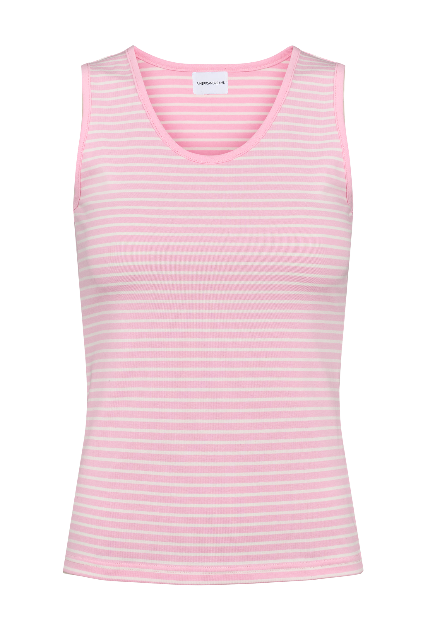 Boline Striped Tank Top Soft Berry/White