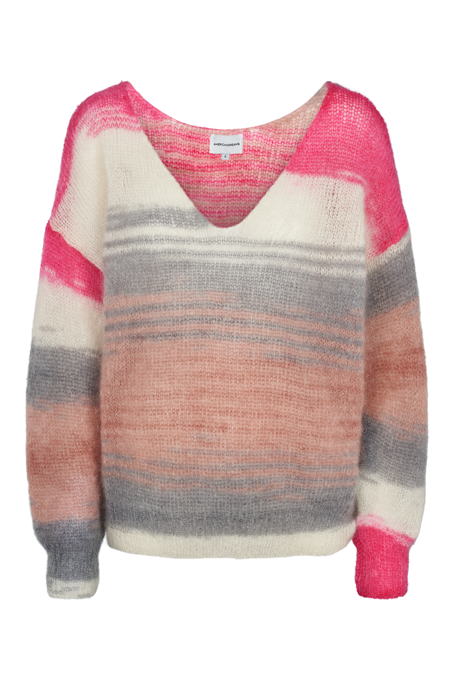 Carly Multi Striped Pullover Pink Dream