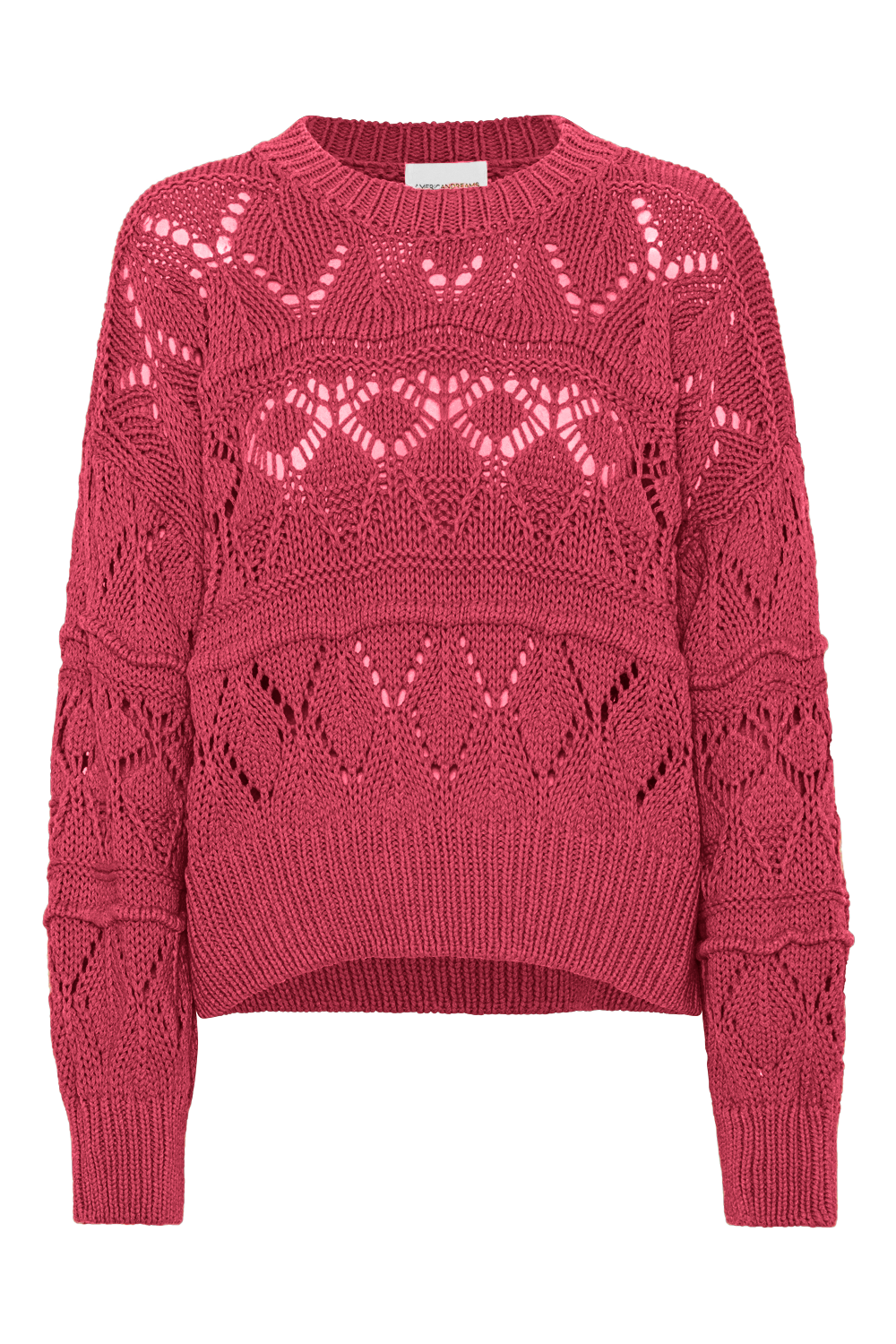 Cassie Cotton Pullover Cerise Red