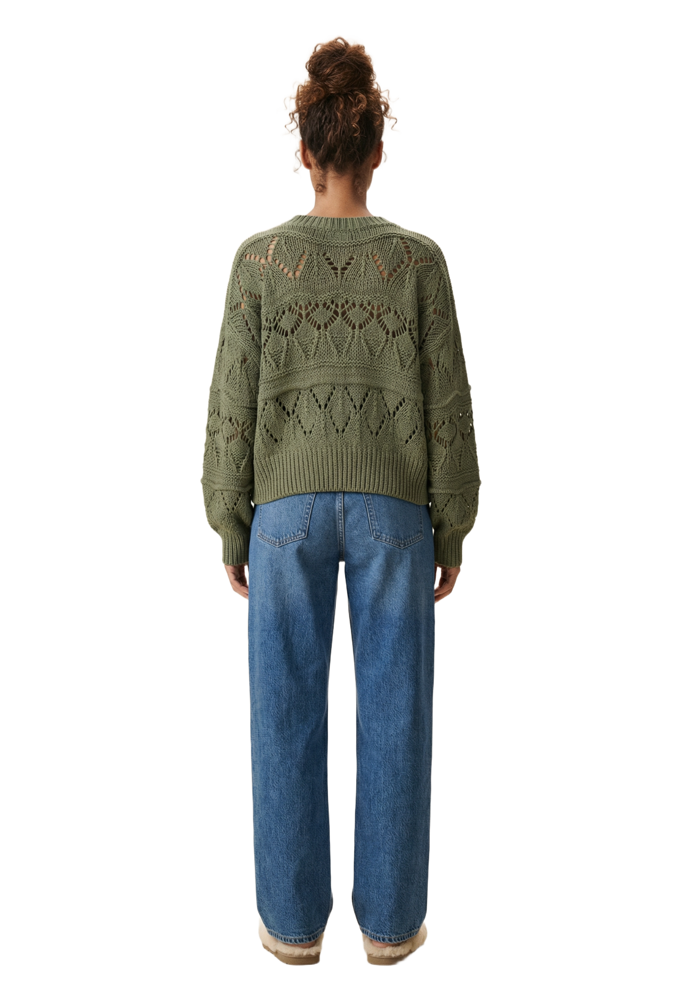 Cassie Cotton Pullover Army Green