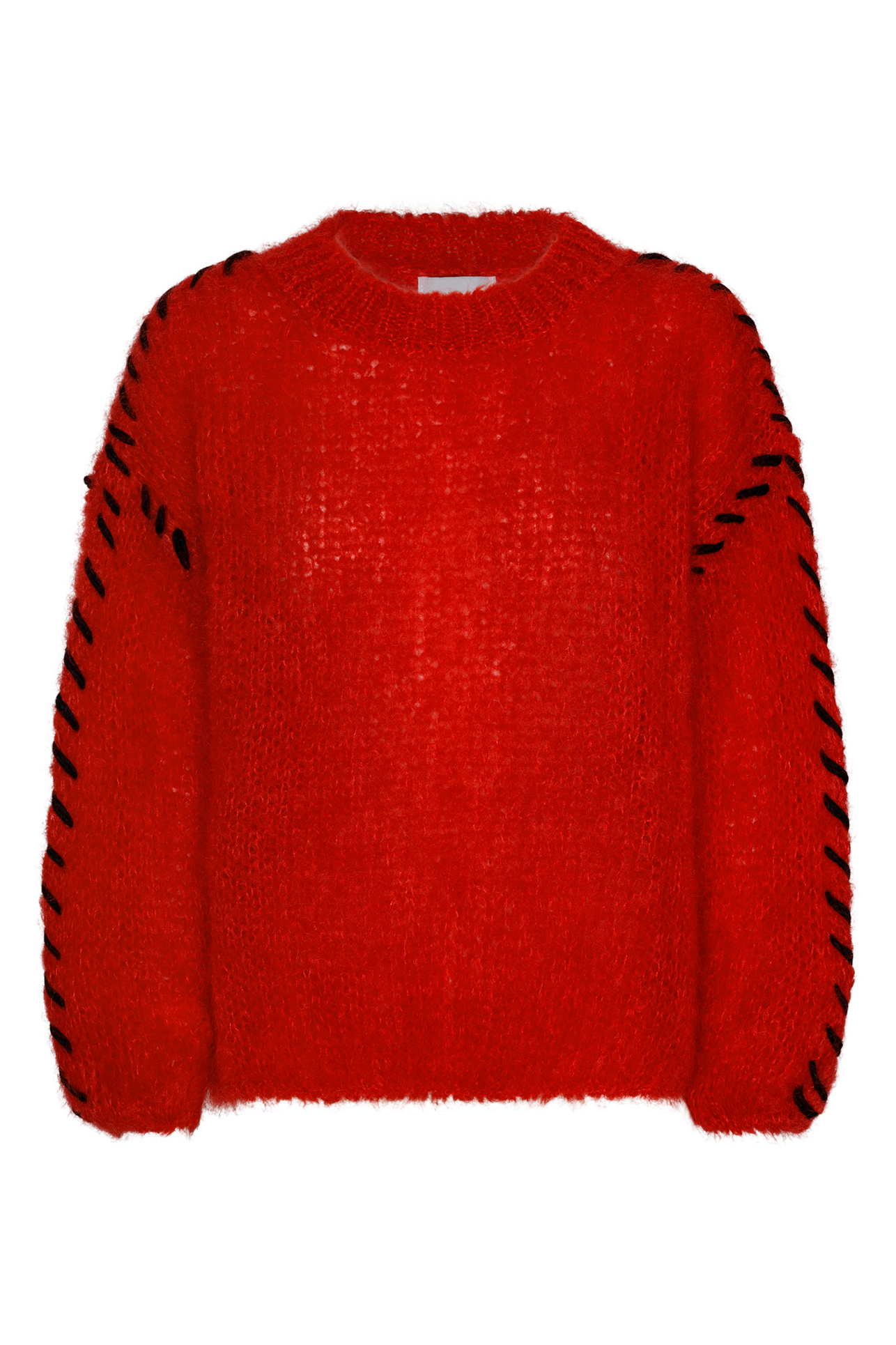 Catia Mohair Stitch Pullover Lipstick Red