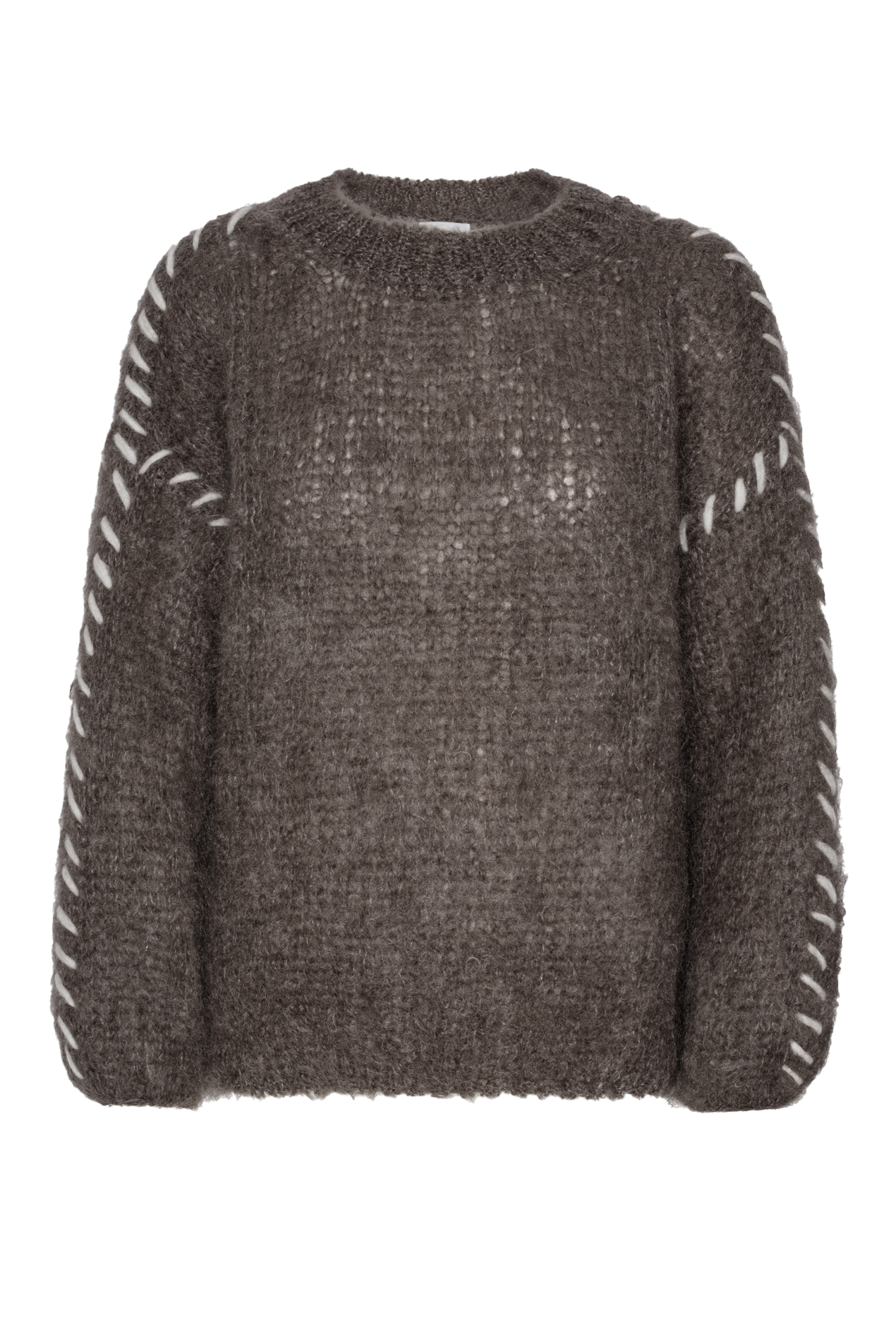 Catia Mohair Stitch Pullover Dark Taupe