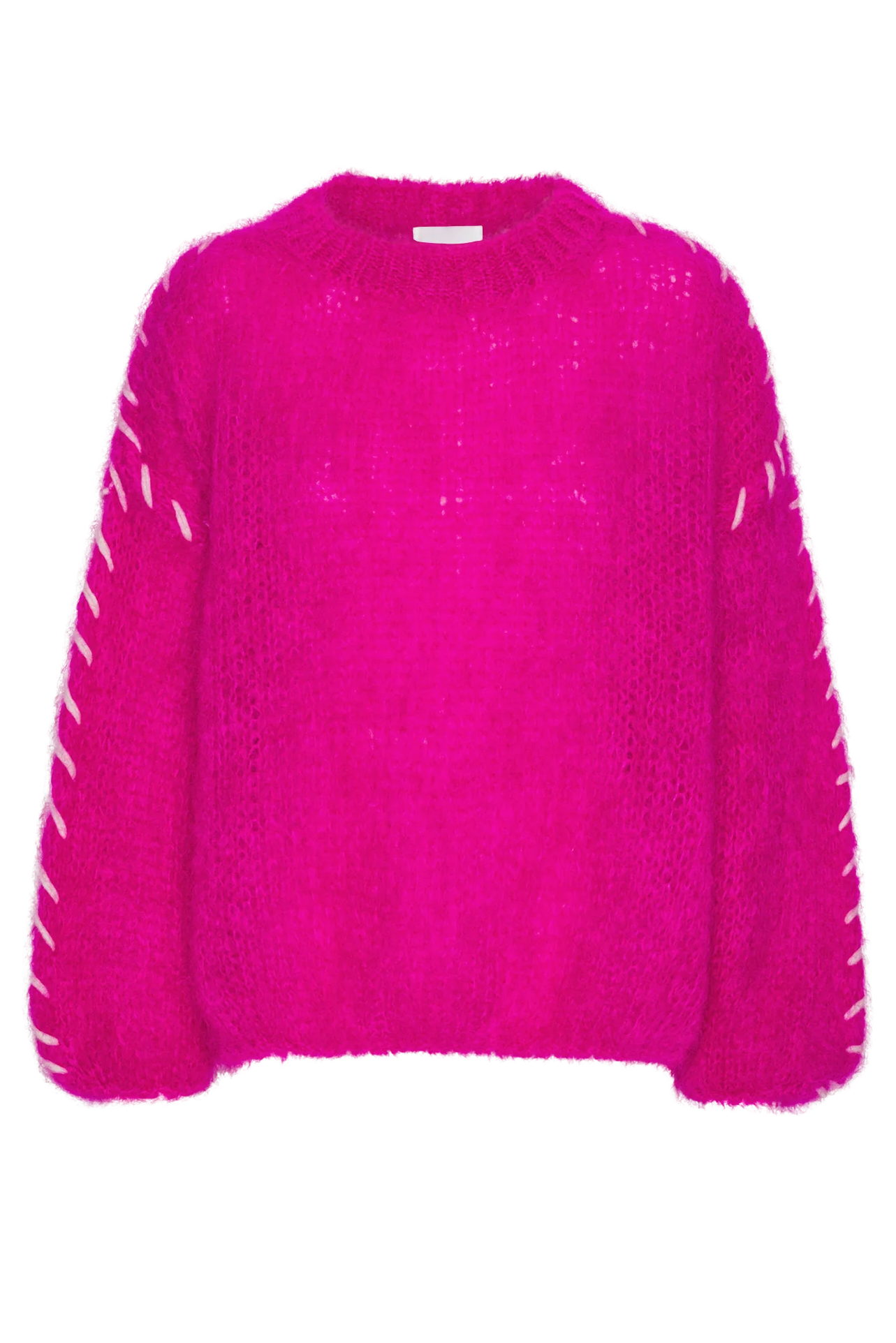 Catia Mohair Stitch Pullover Neon Pink