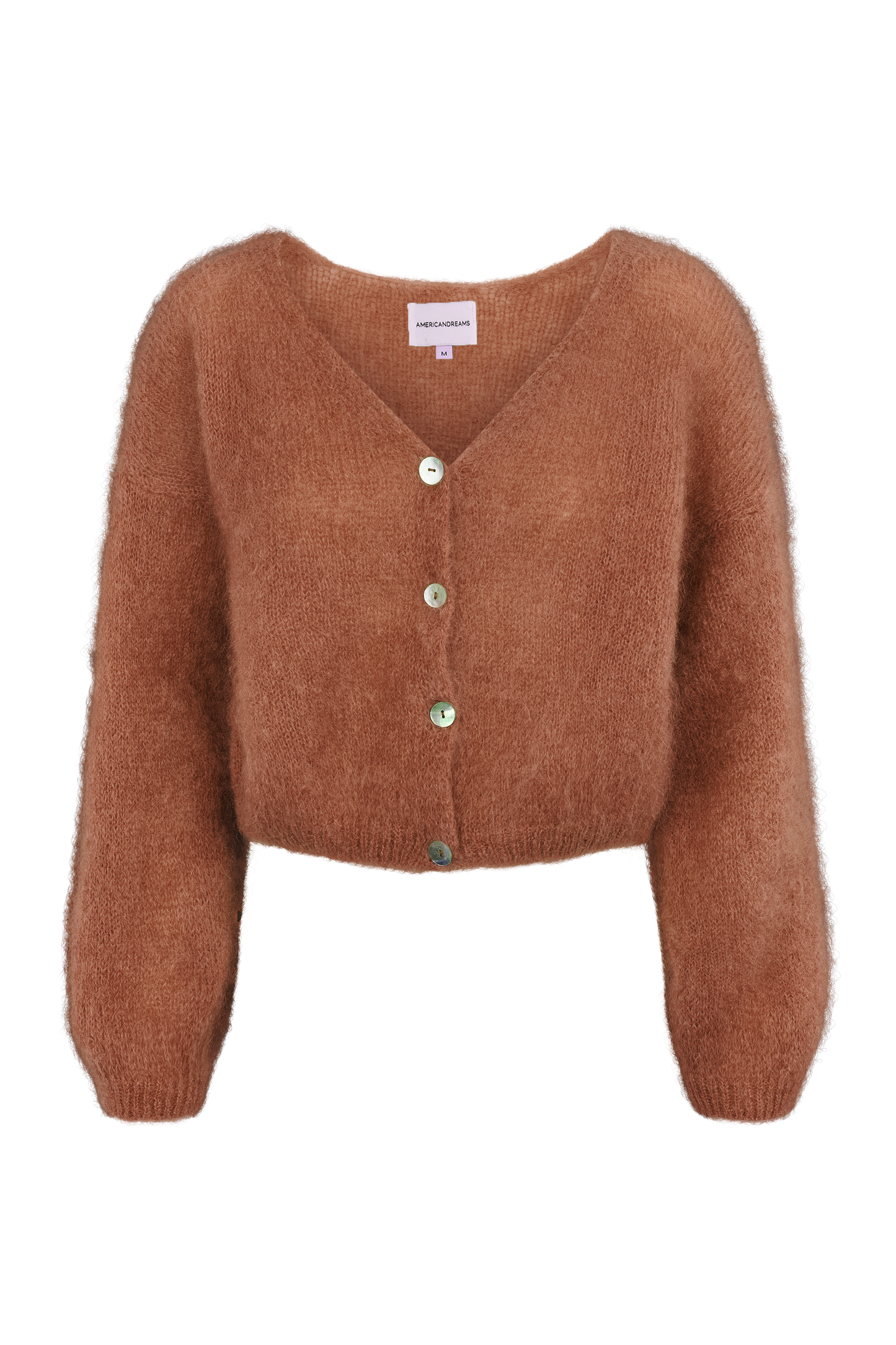 Cornelia Cropped Cardigan Chestnut