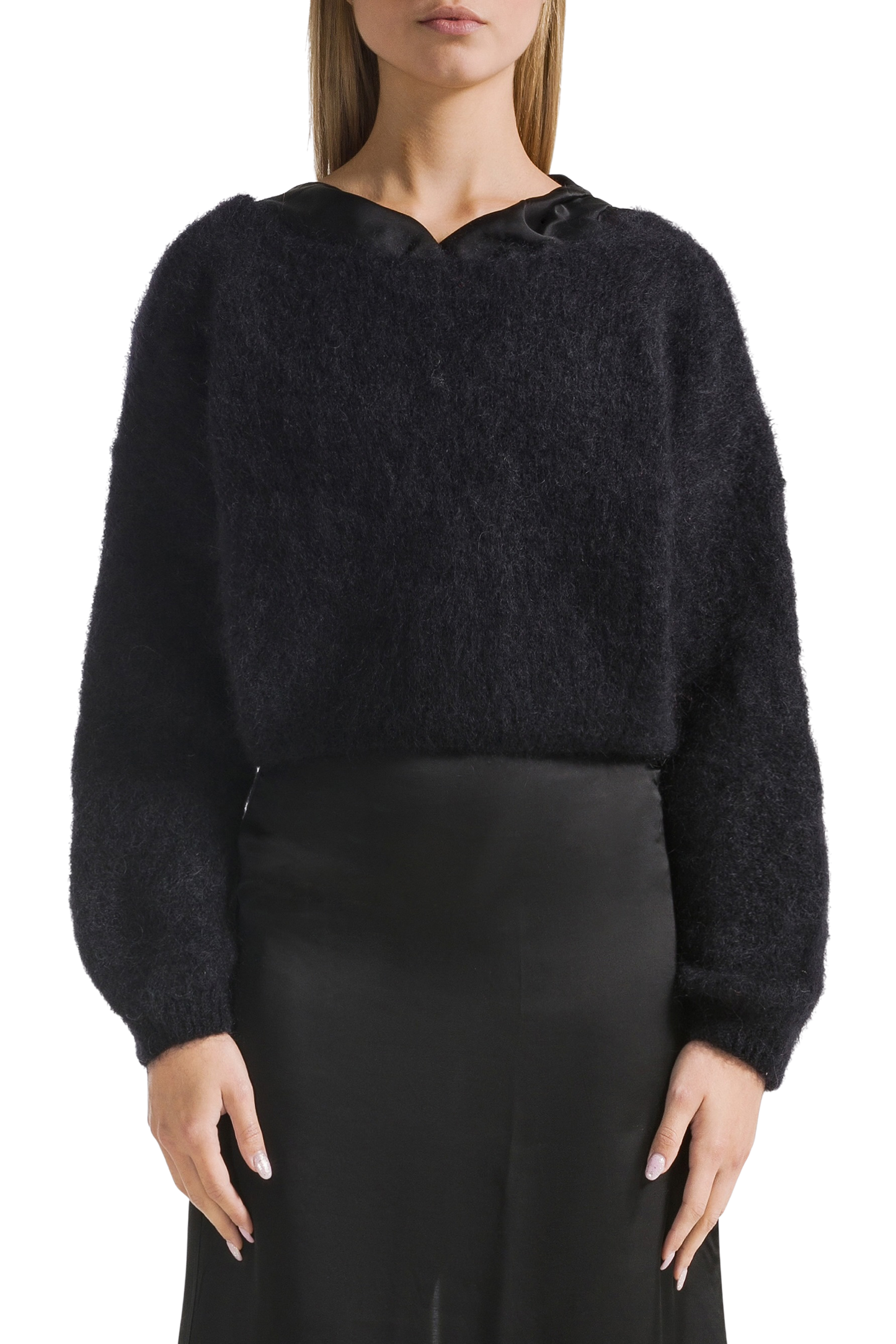 Cornelia Cropped Cardigan Black