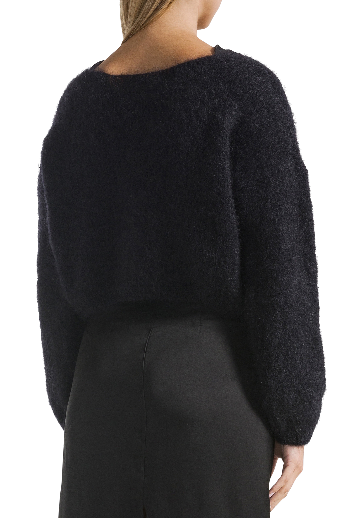 Cornelia Cropped Cardigan Black