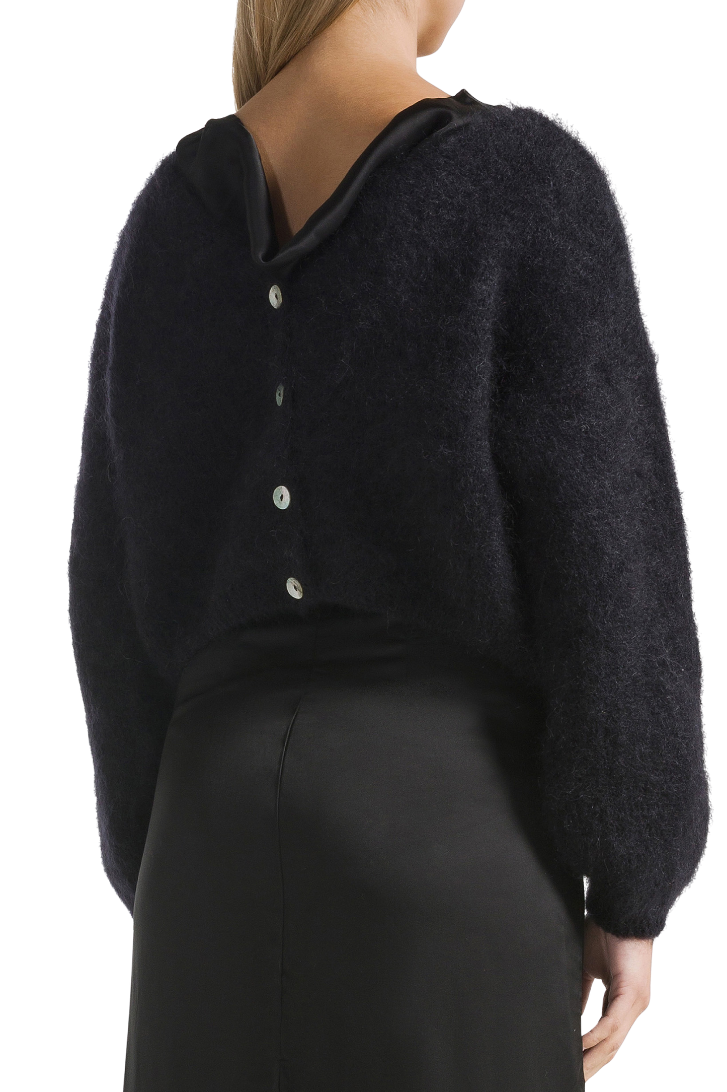Cornelia Cropped Cardigan Black