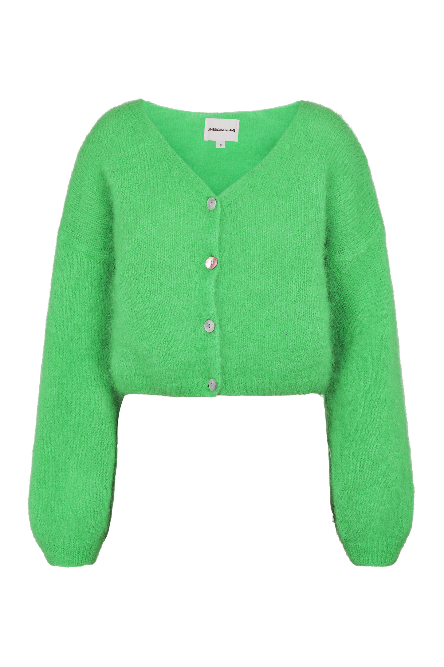 Cornelia Cropped Cardigan Bright Green