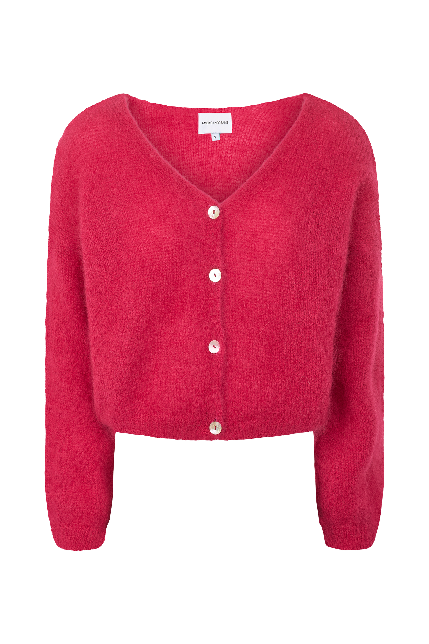 Cornelia Cropped Cardigan Cerise