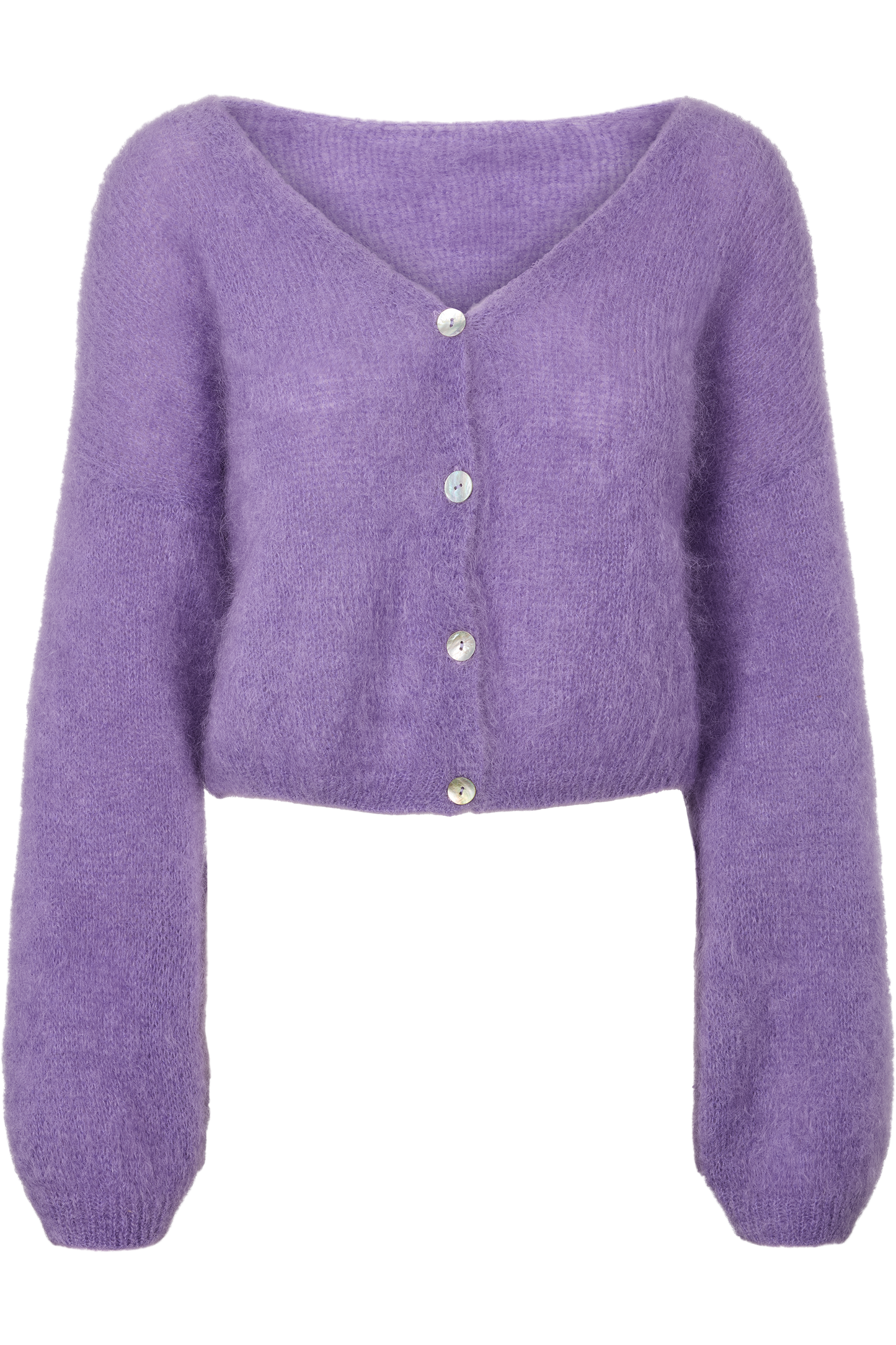 Cornelia Cropped Cardigan Lilac