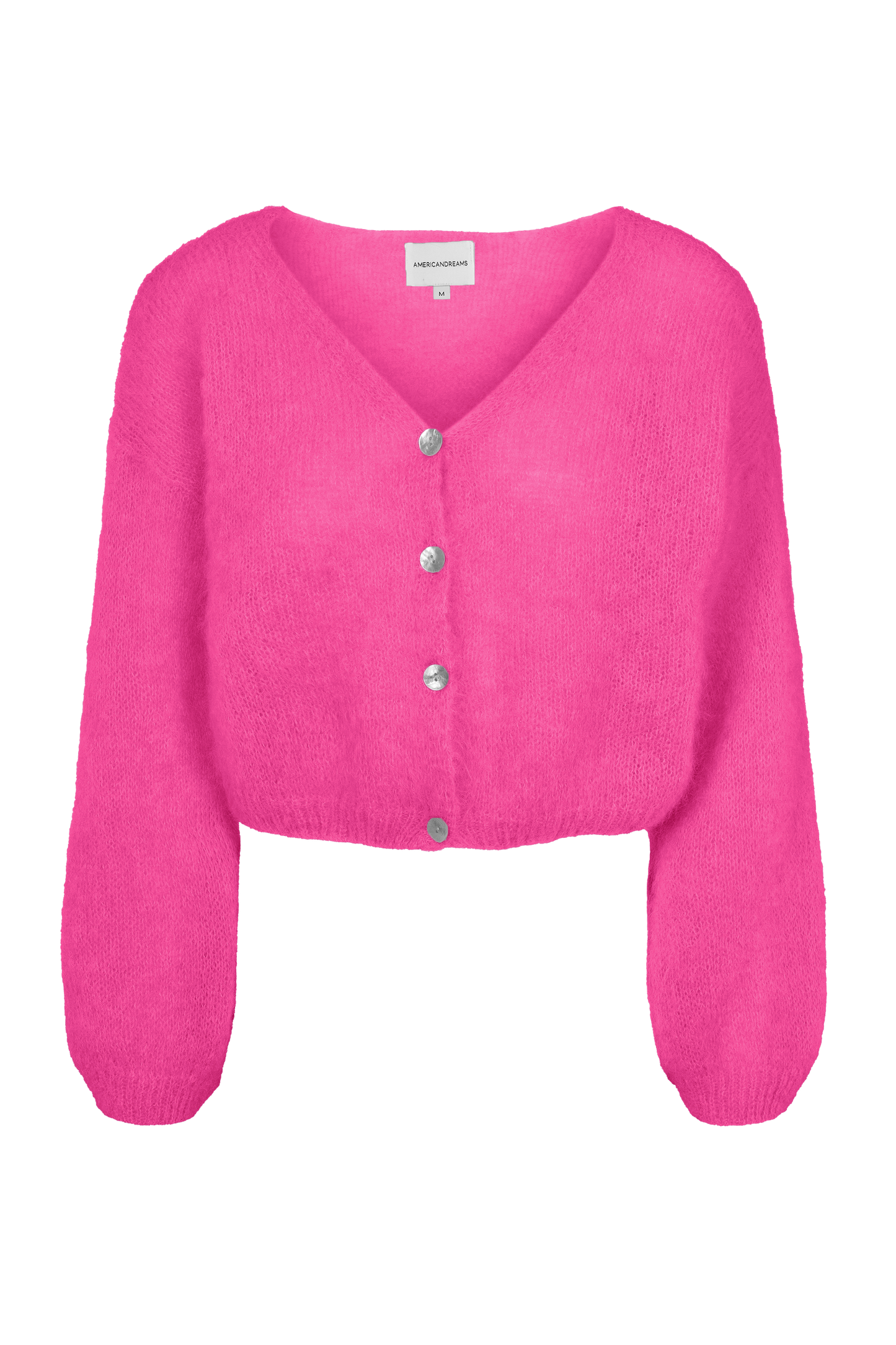 Cornelia Cropped Cardigan Neon Pink
