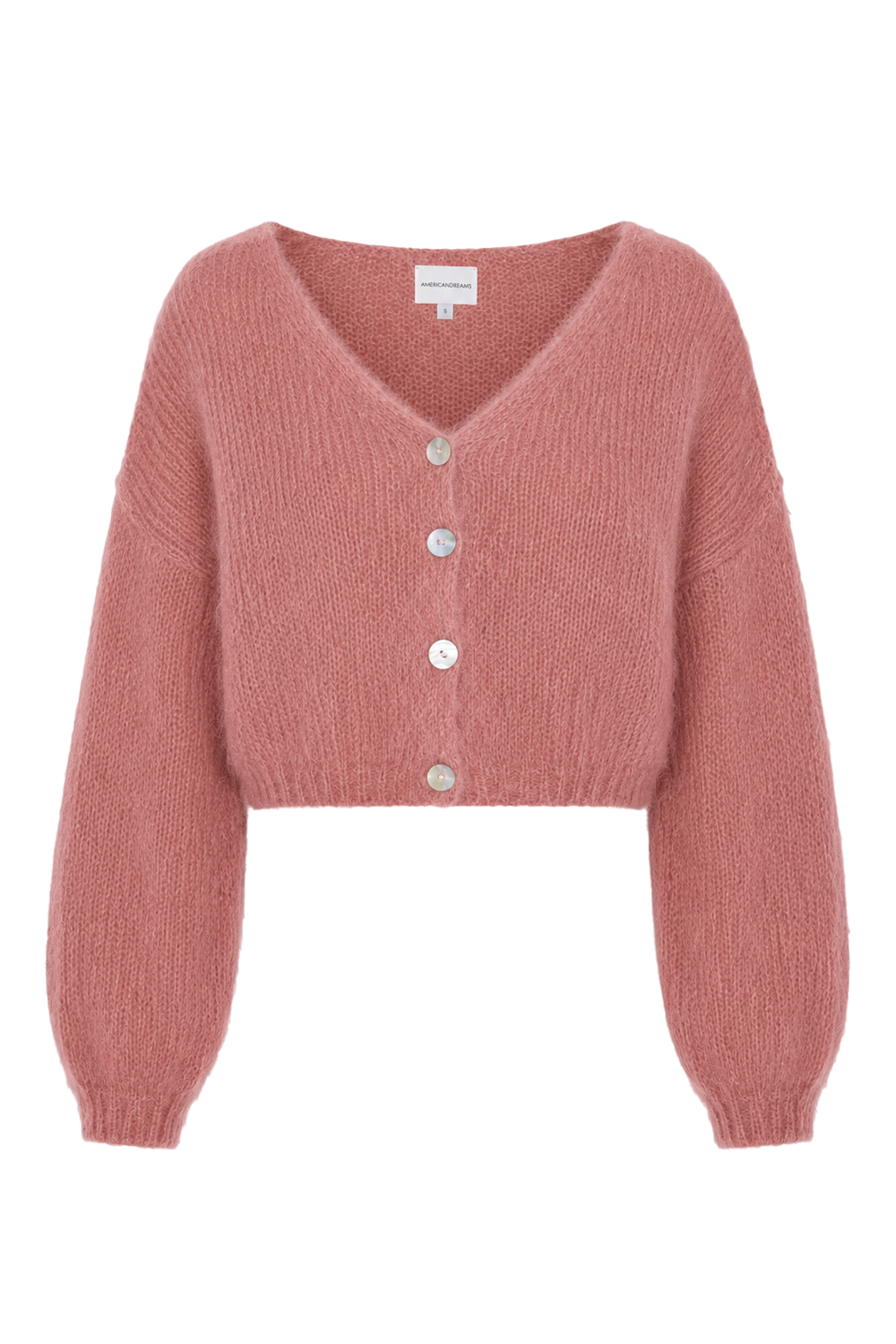 Cornelia Cropped Cardigan Old Rose
