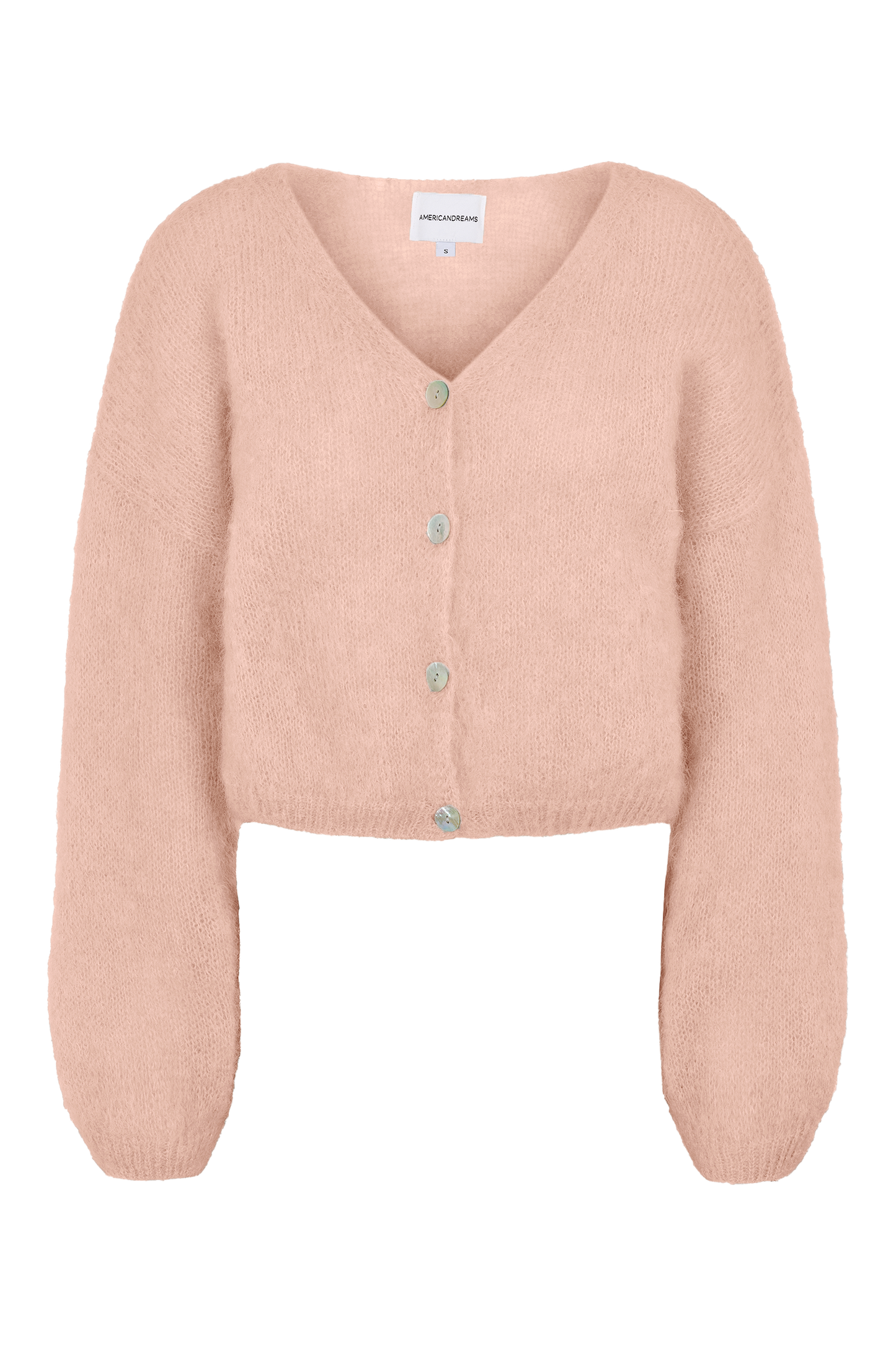 Cornelia Cropped Cardigan Peach