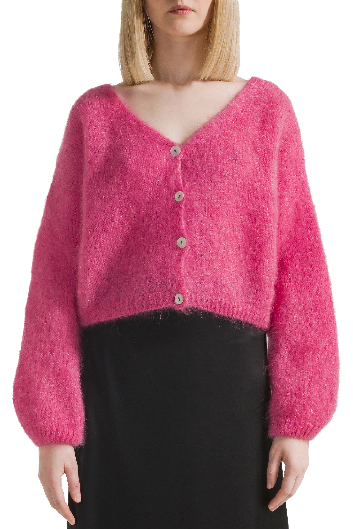 Cornelia Cropped Cardigan Pink