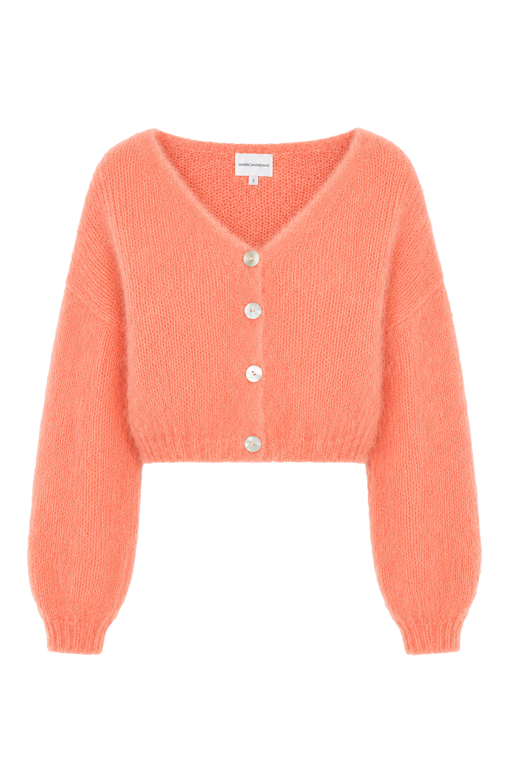 Cornelia Cropped Cardigan Salmon