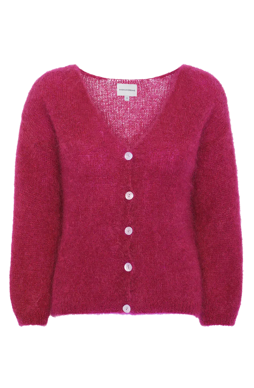 Cornelia LS Cardigan Cerise
