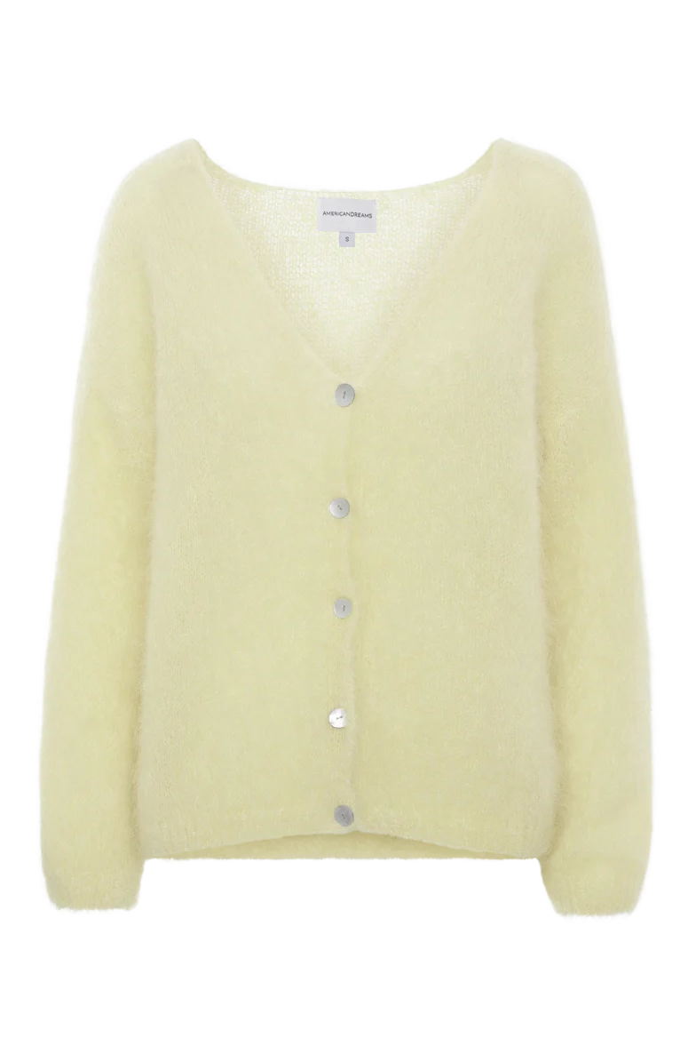 Cornelia LS Cardigan Light Yellow