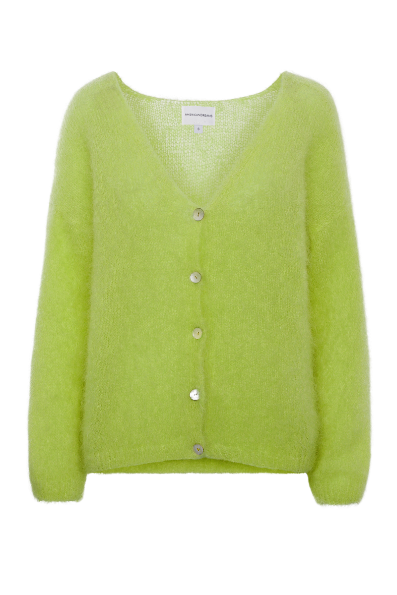 Cornelia LS Cardigan Lime