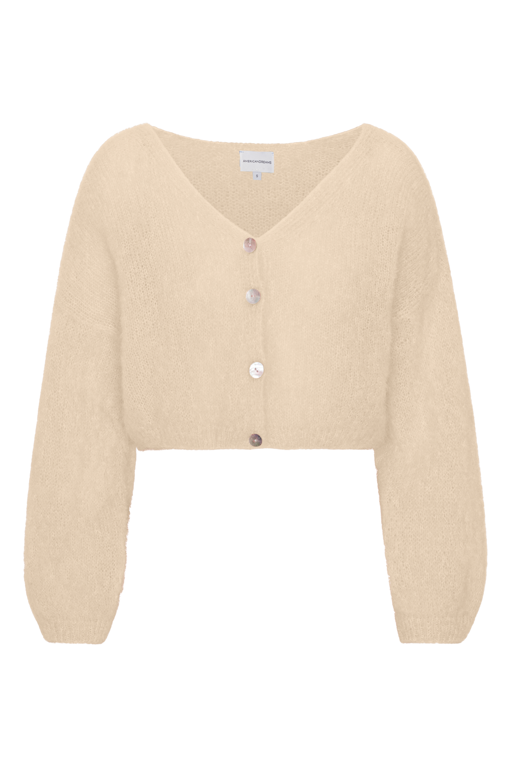 Cornelia Cropped Cardigan Almond