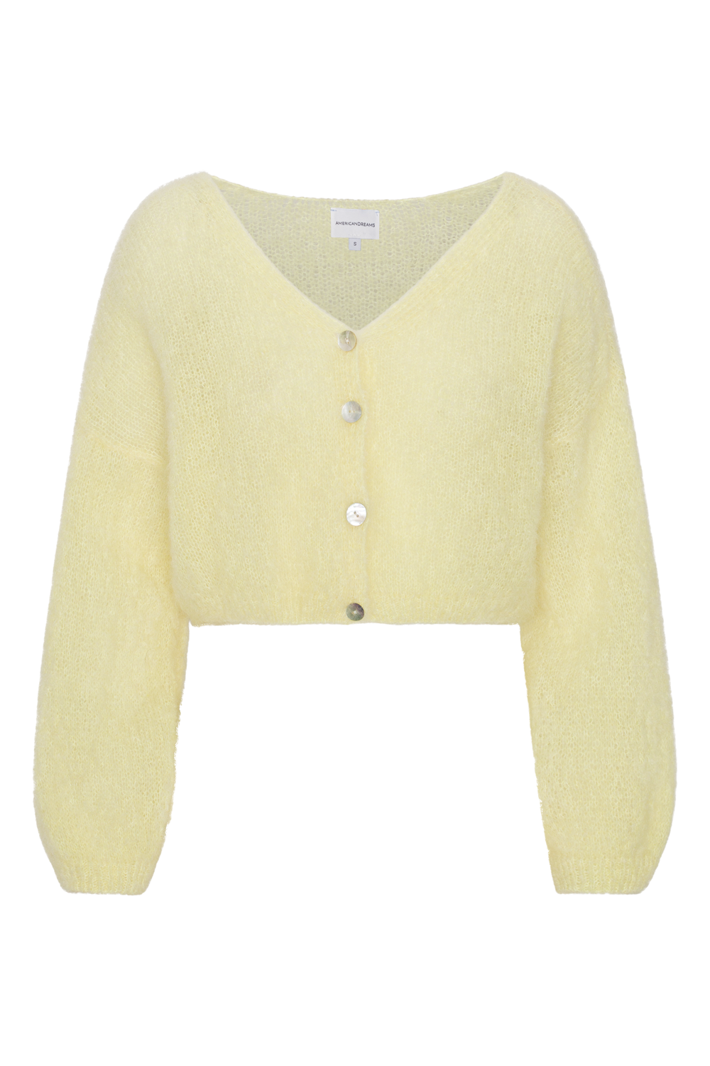 Cornelia Cropped Cardigan Light Yellow