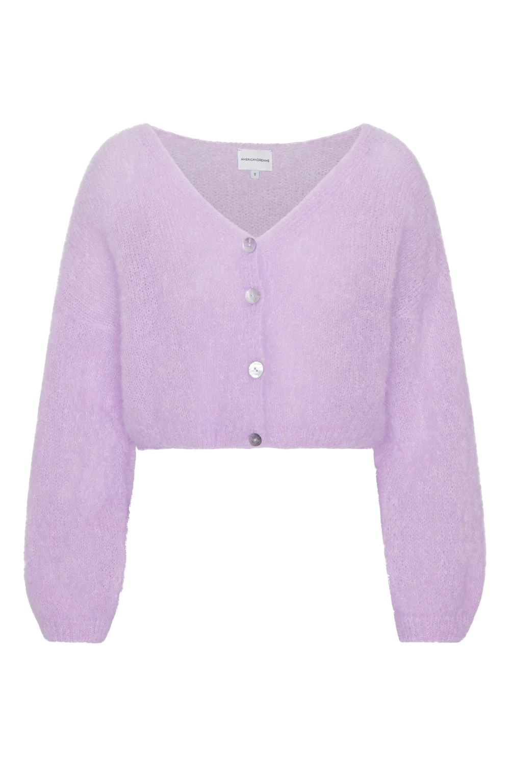 Cornelia Cropped Cardigan Light Purple