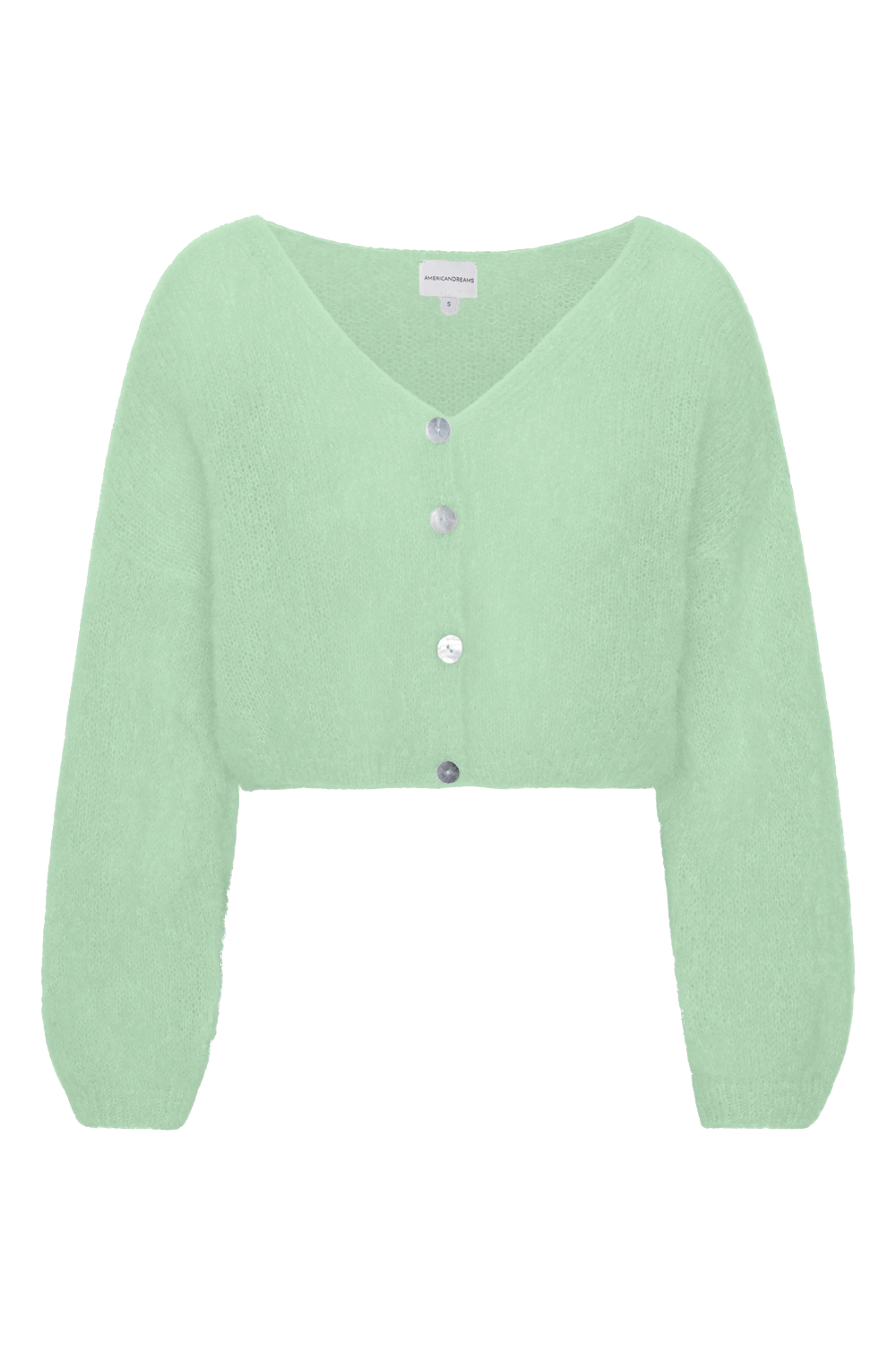 Cornelia Cropped Cardigan Mint Green | Americandreams Cornelia Cropped Cardigan Mint Green | Americandreams
