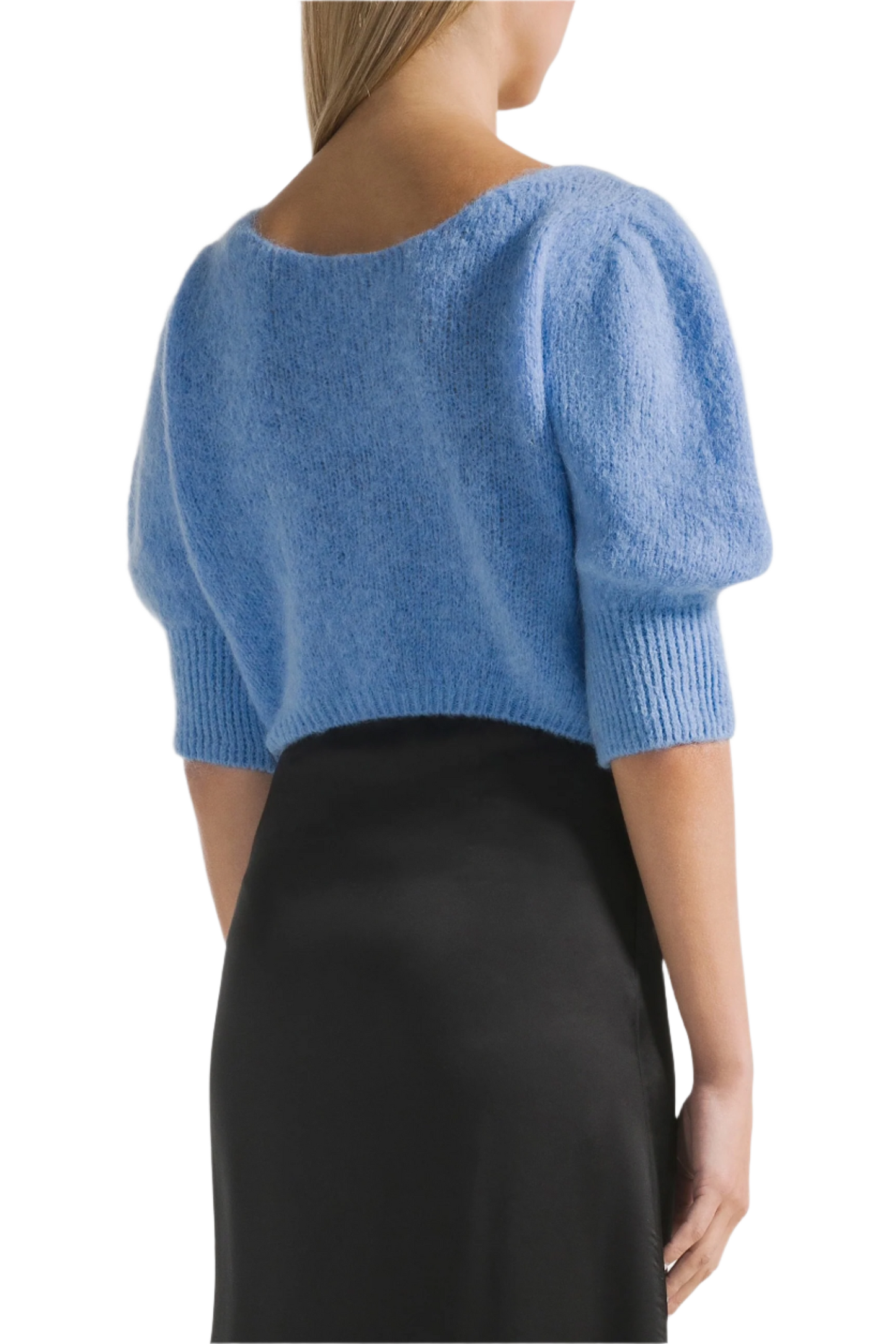 Manda Alpaca Cardigan Sky Blue