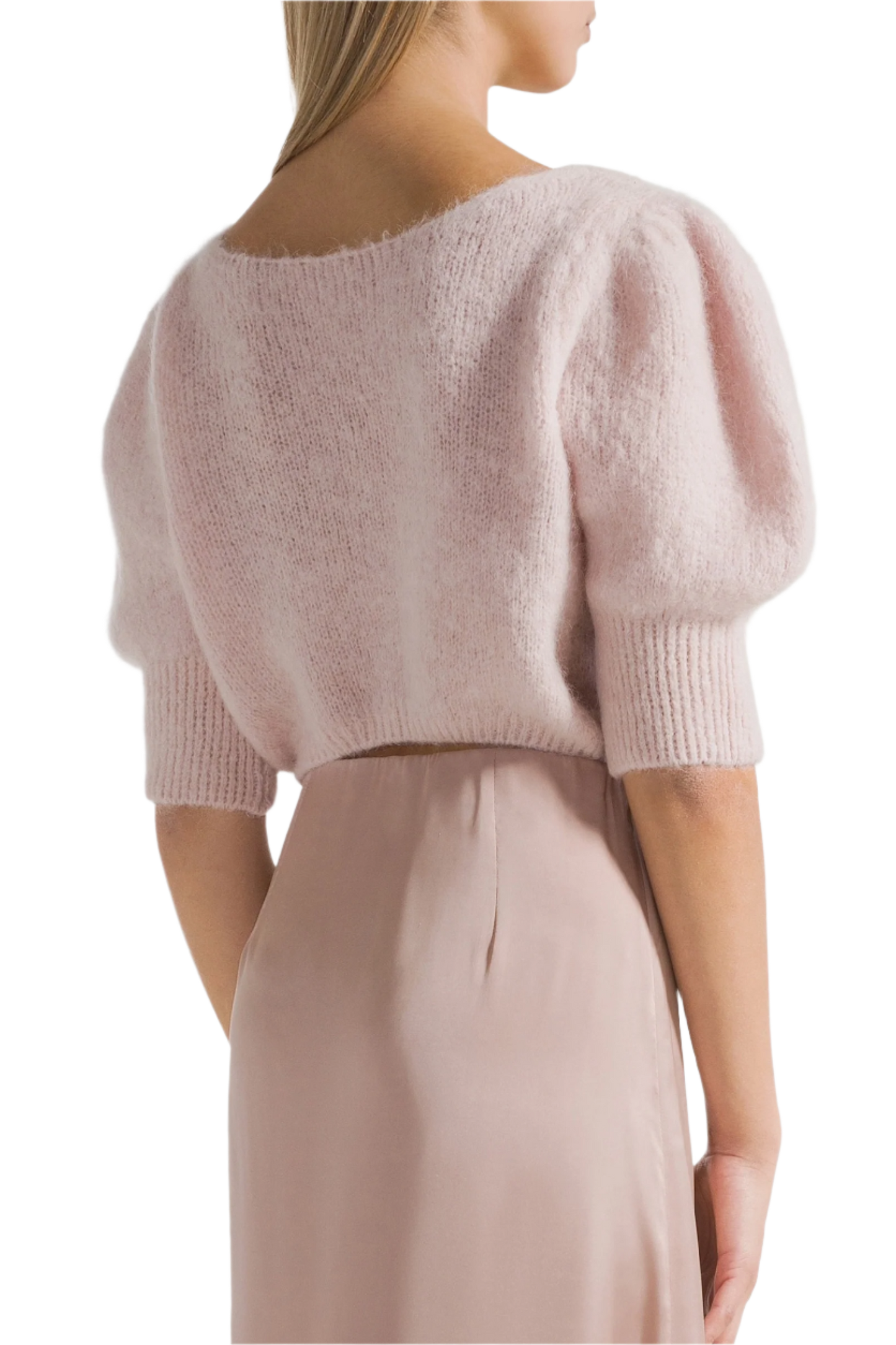 Manda Alpaca Cardigan Light Pink
