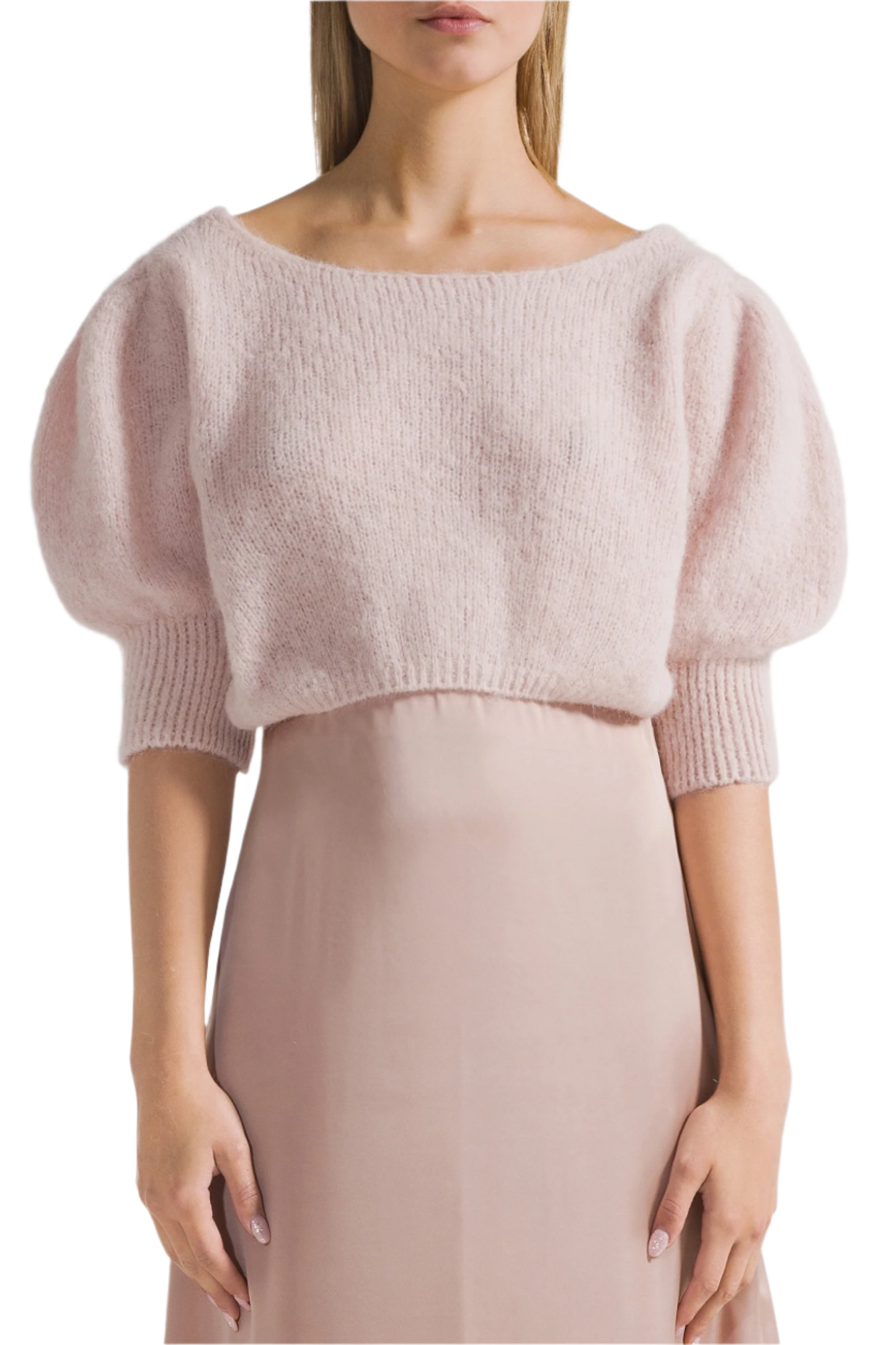 Manda Alpaca Cardigan Light Pink