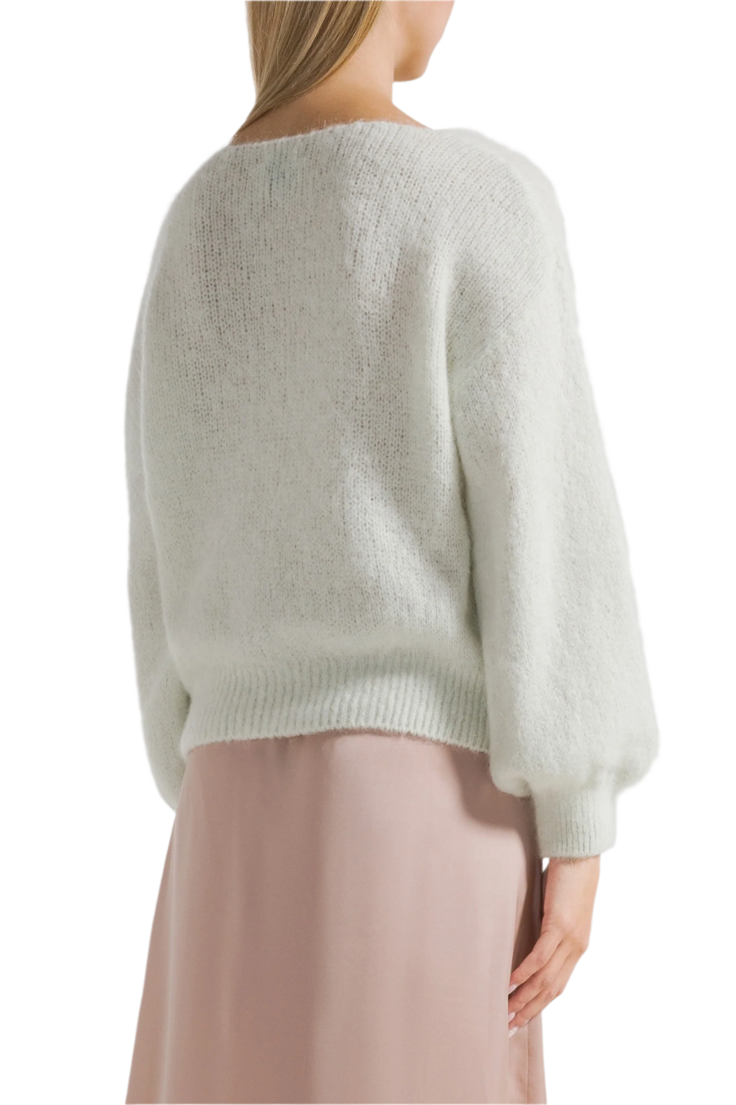 Milana LS Alpaca Pullover Frosted Green