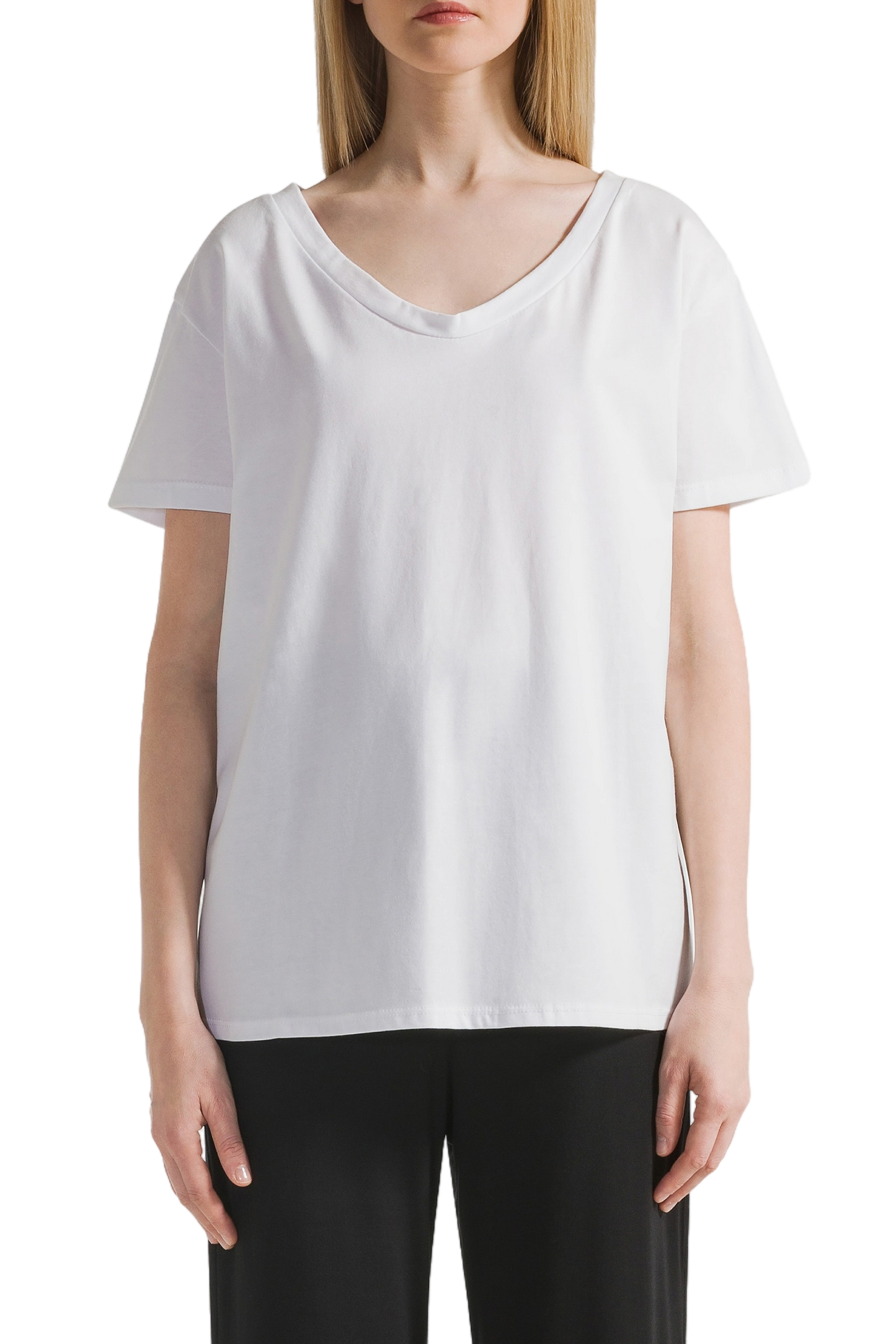 T-shirt White Love Me or Leave Me Back Red Letters