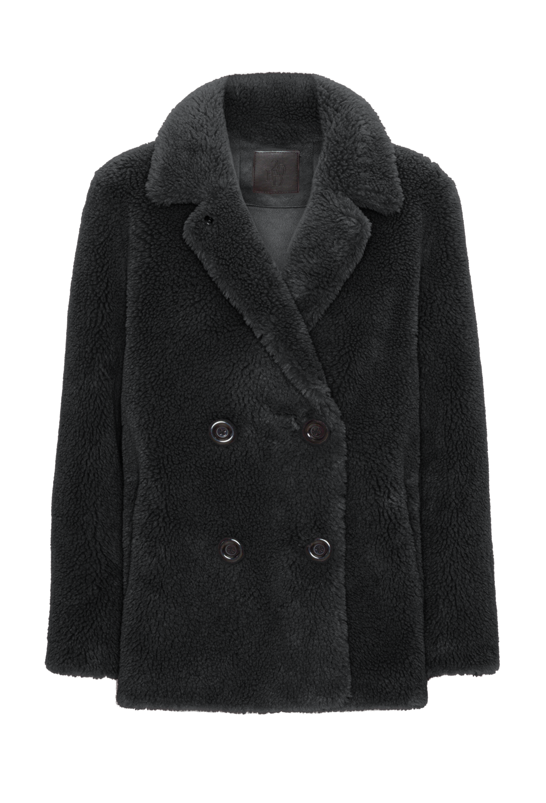 Fiona Short Coat Without Fur Black