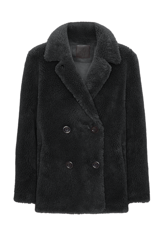 Fiona Short Coat Without Fur Black